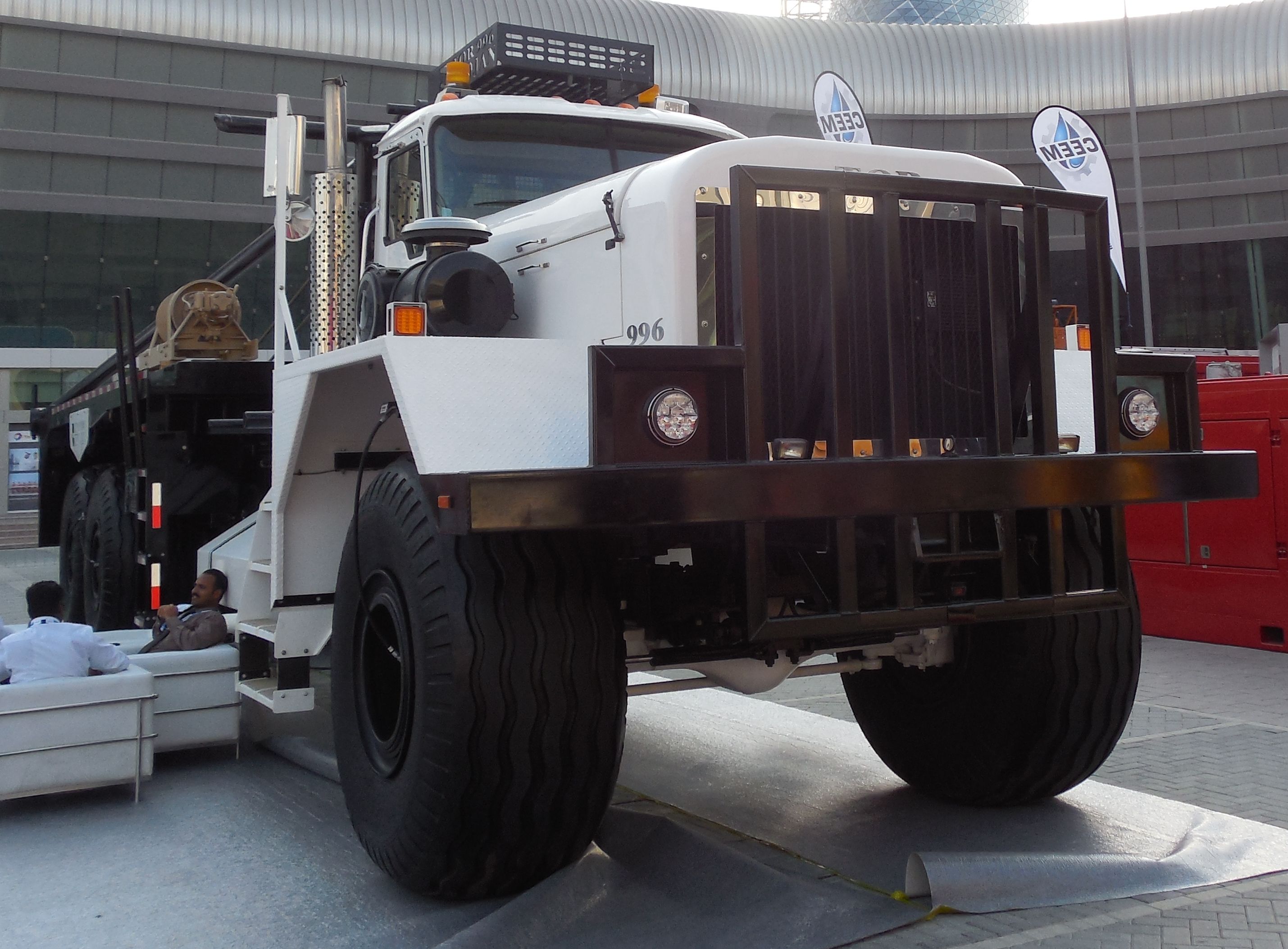 Tor Truck Corporation's Trojan 996 truck displayed at ADIPEC 2013 in Abu Dhabi (ADIPEC prior edition)