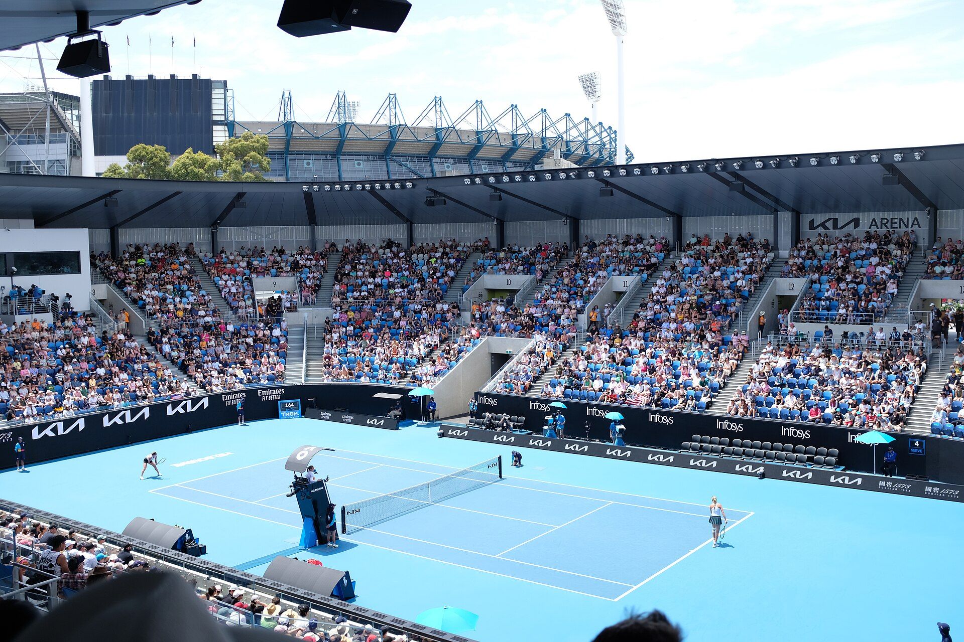 Kia Arena at Melbourne Park during the Australian Open