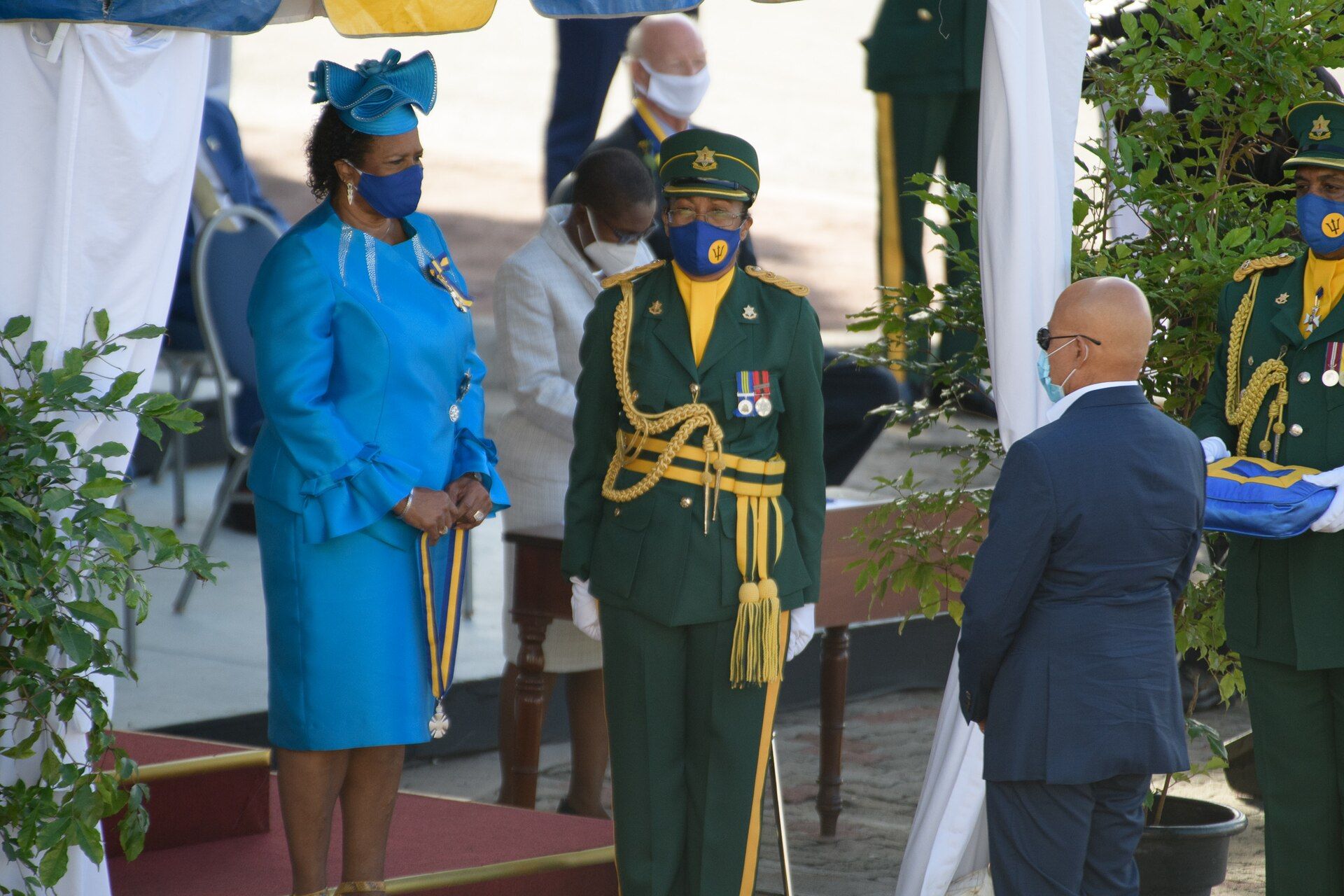 National Awards presentation during Barbados's 2020 Independence ceremony