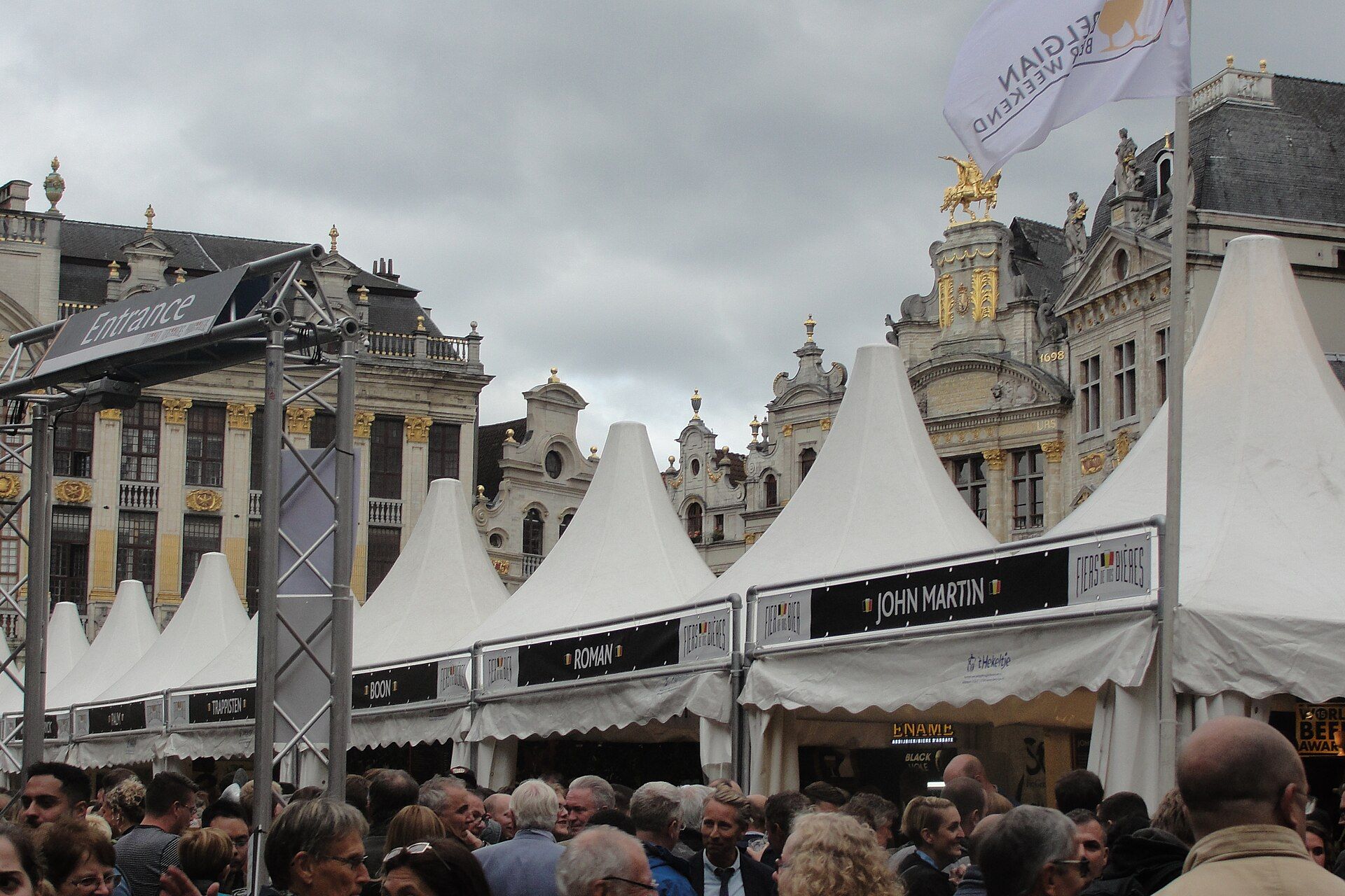 Belgian Beer Weekend Grand Place in Belgium