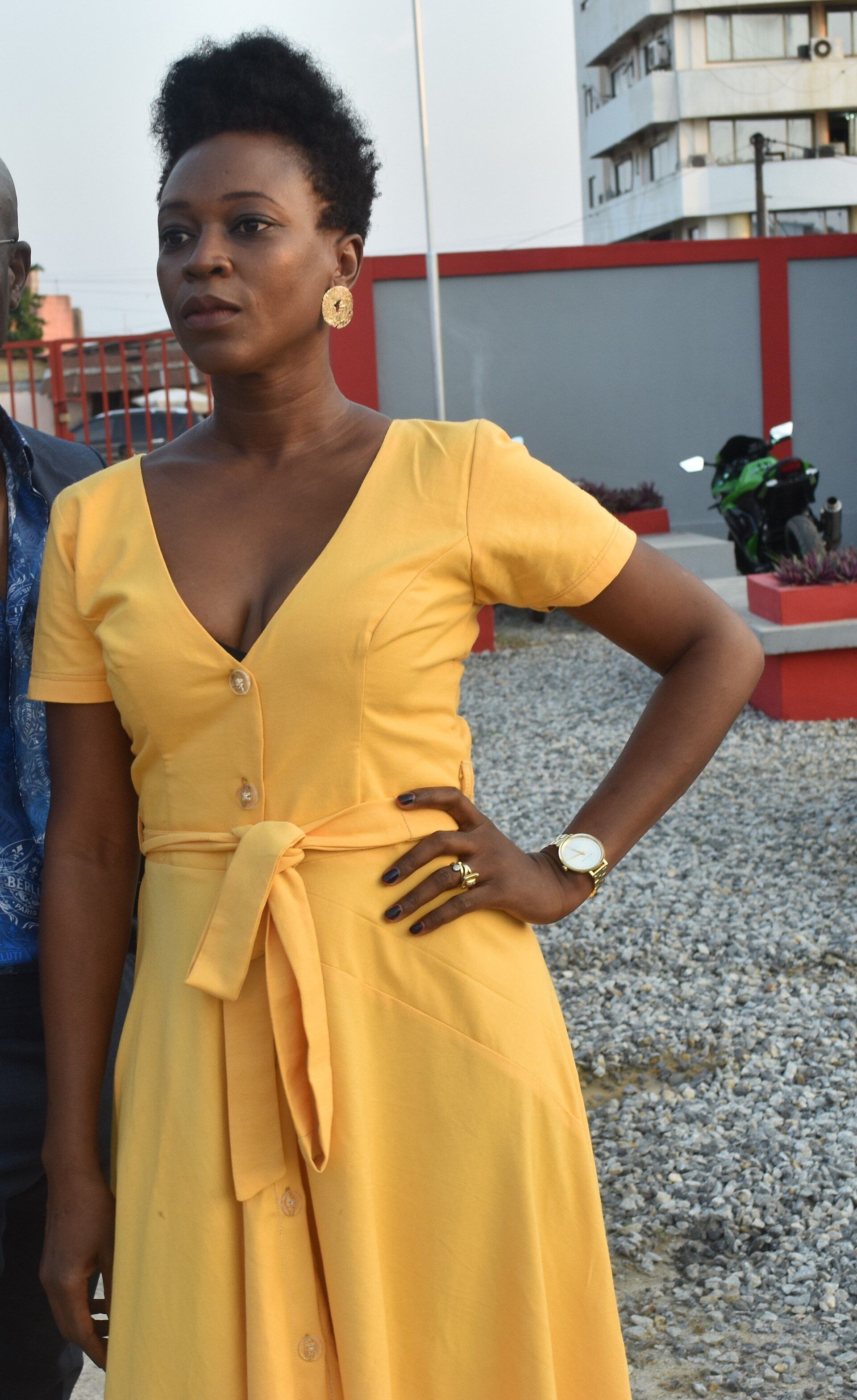 Beninese singer Pépé Oléka performing in Cotonou