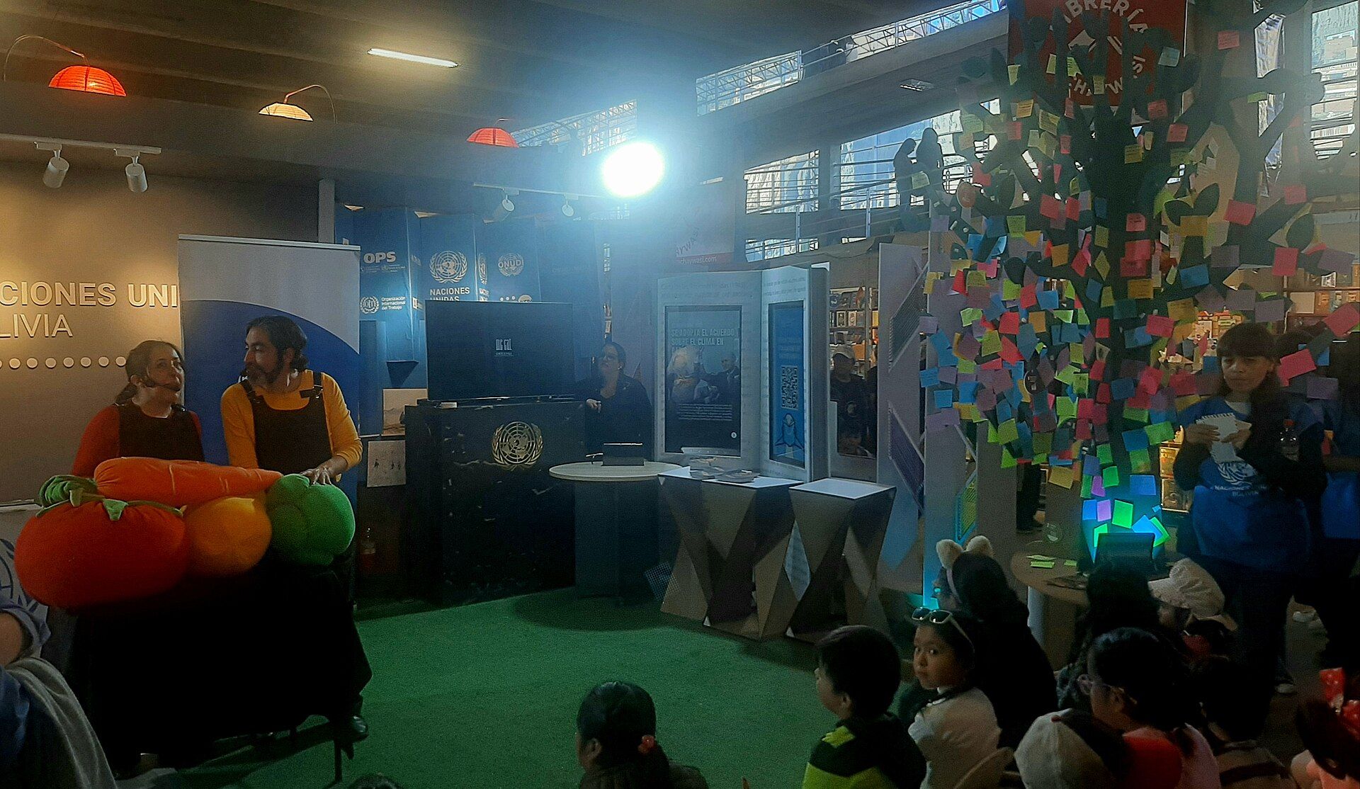 World Food Programme stand at the 2025 La Paz book fair