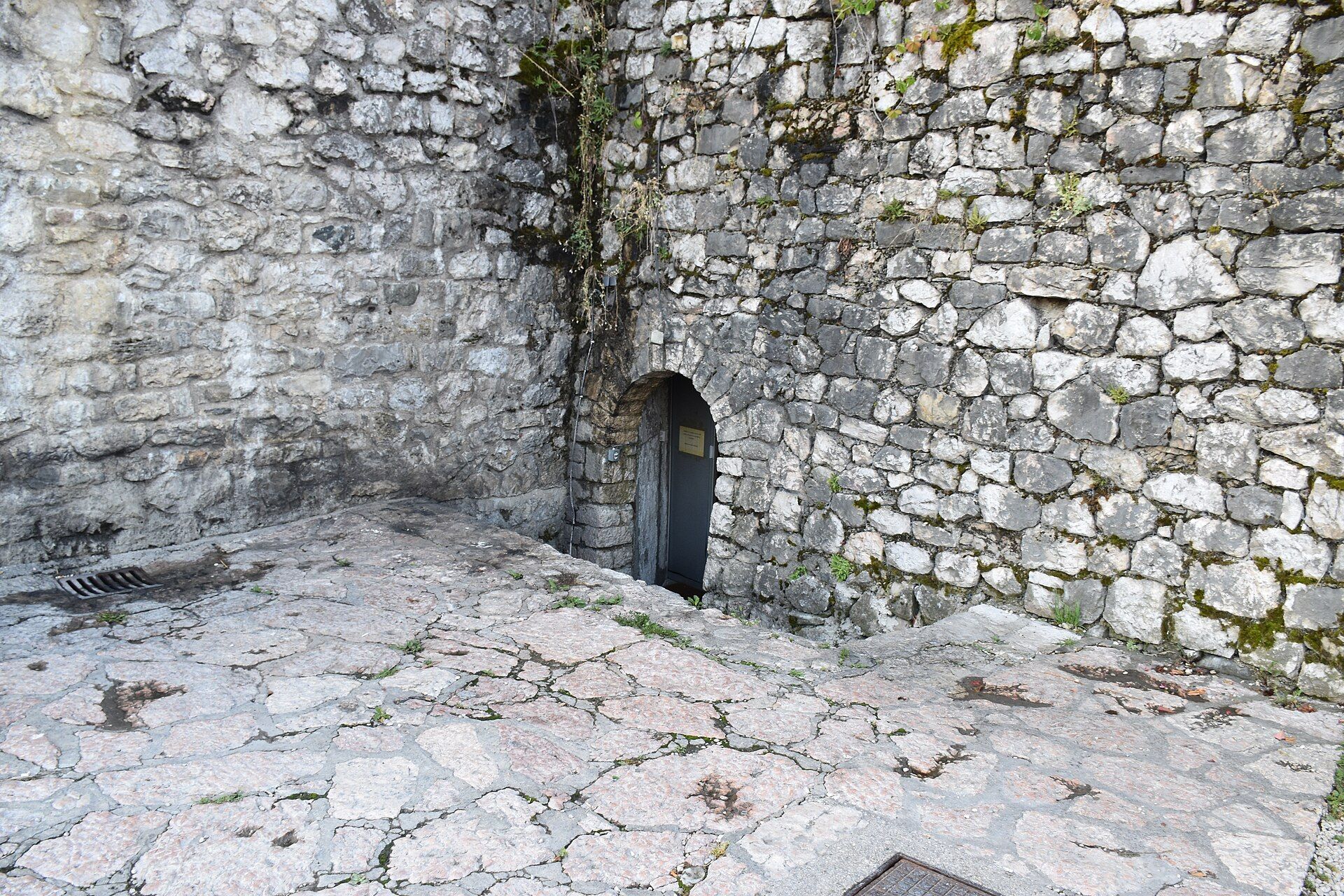 Stone walls of Kastel Fortress in Banja Luka