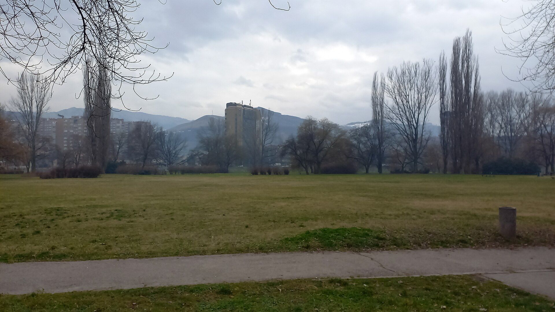 Zenica city and Kamberovića polje in daylight