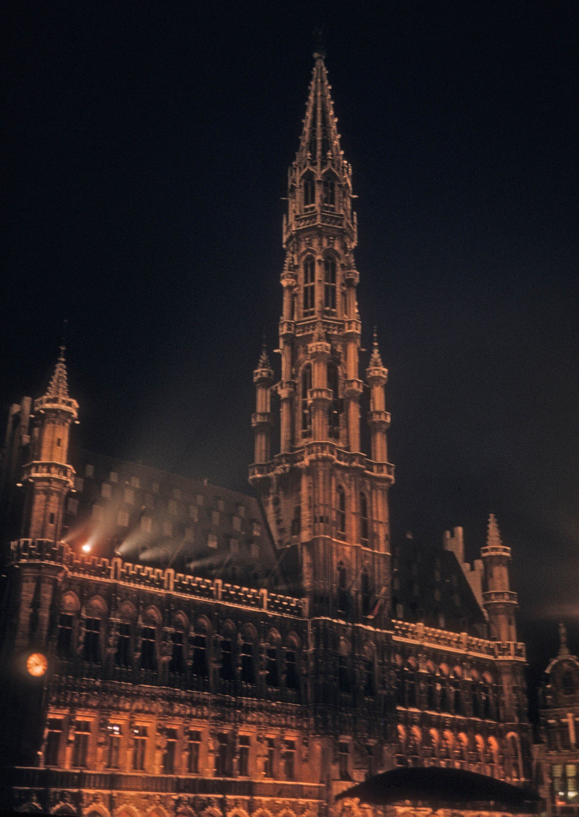 Brussels Grand Place Night in Belgium