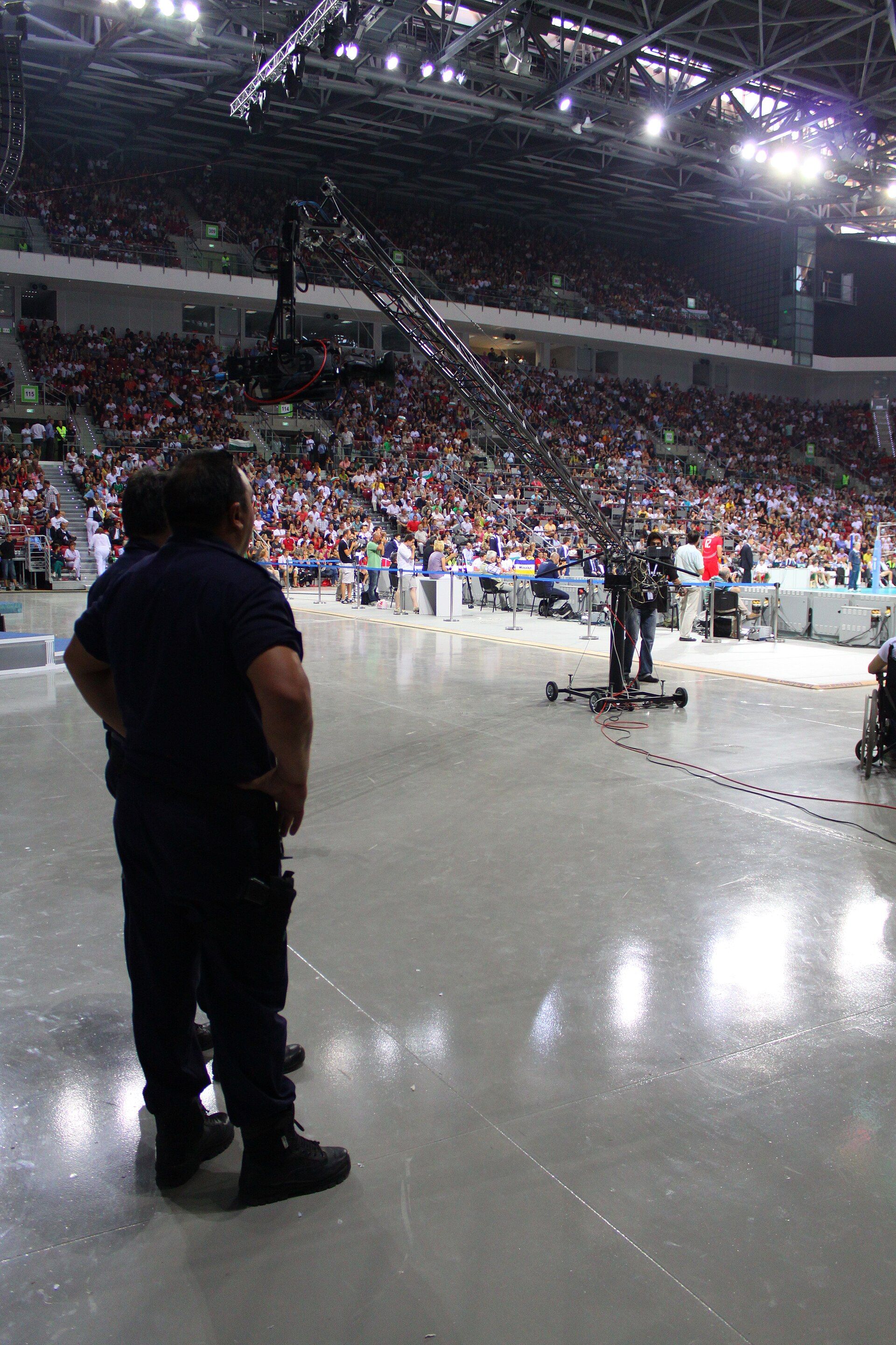 Interior view across Arena 8888 Sofia during a large sports event