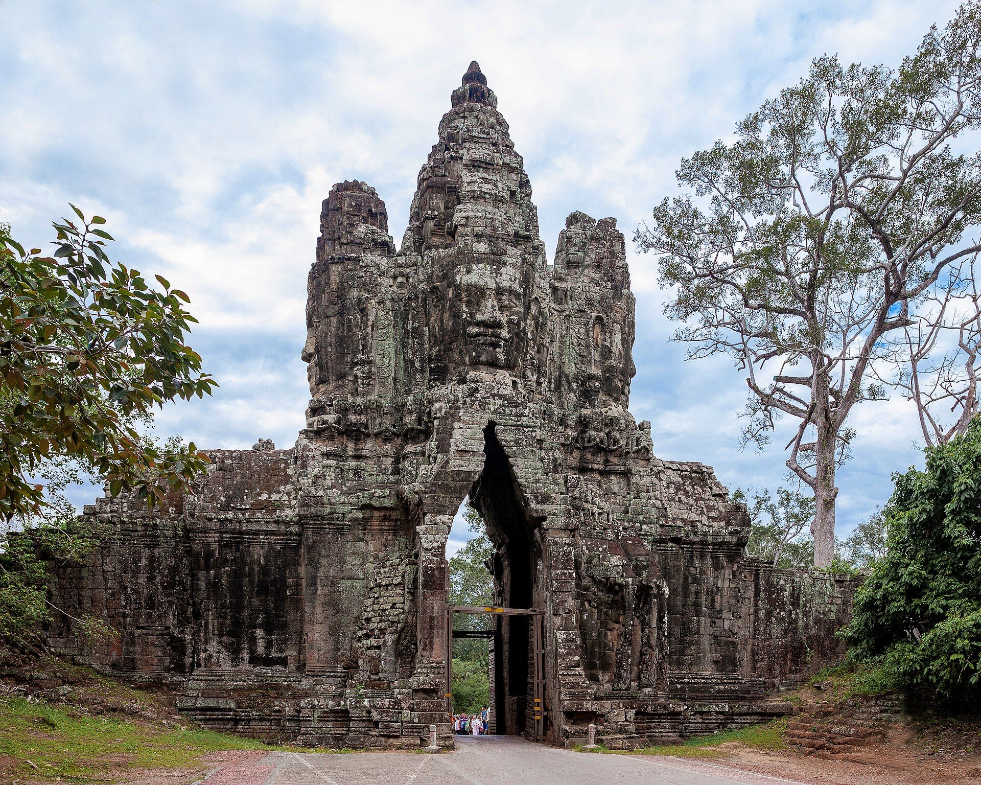 Stone faces and forest at Angkor Thom