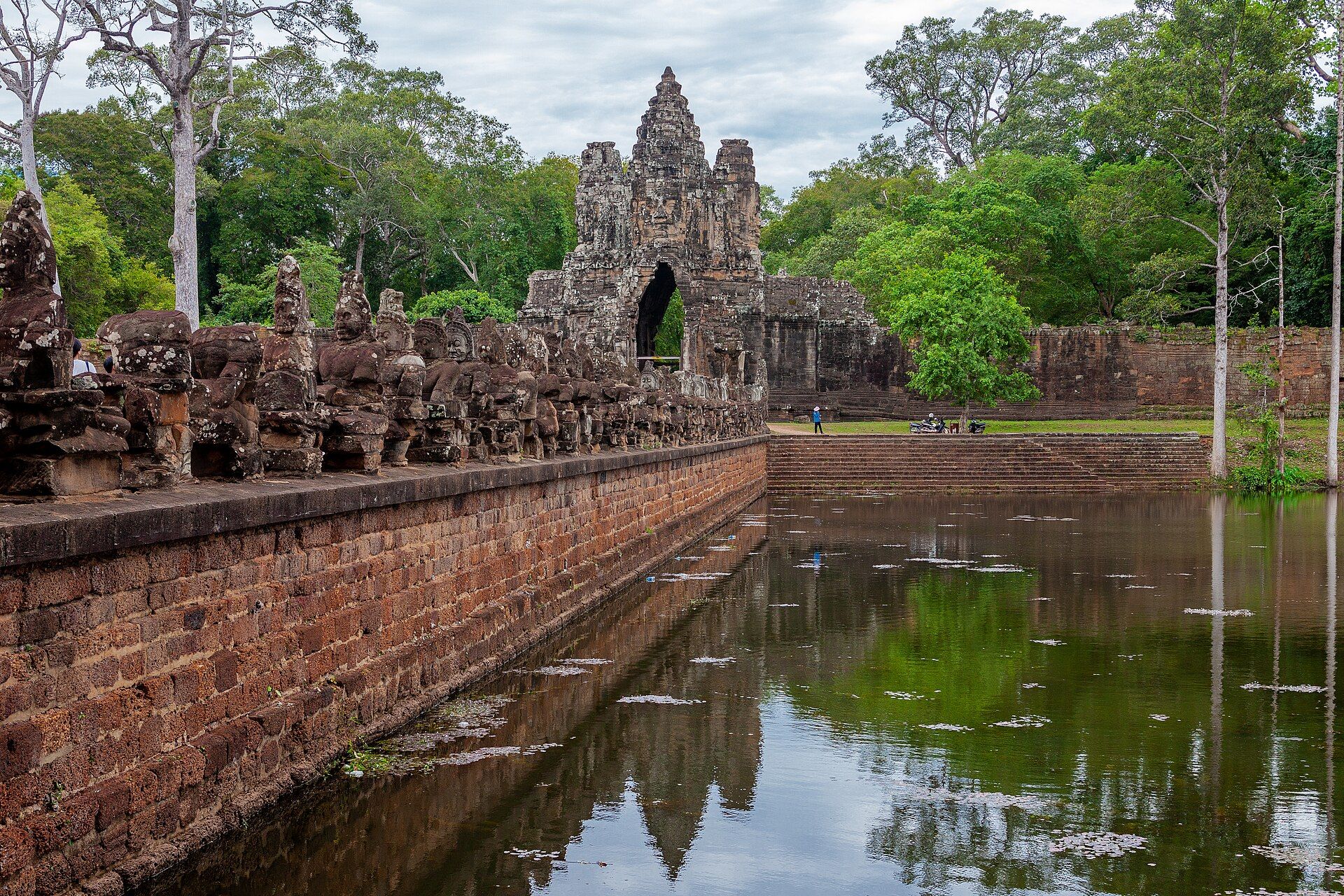 Ancient stone gateway at Angkor Thom