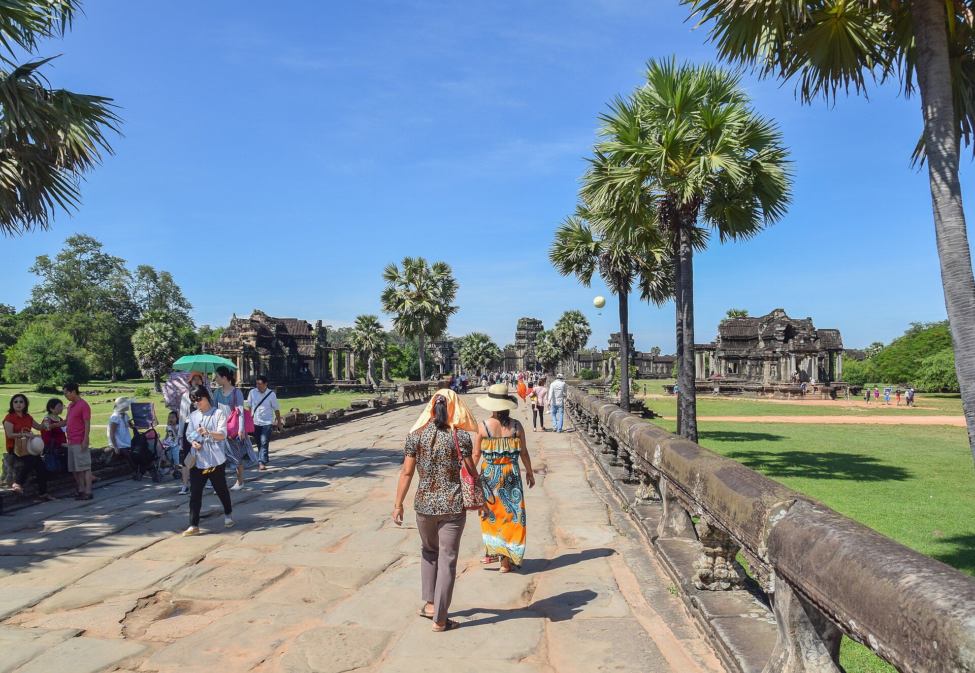 Angkor Wat towers and surrounding heritage landscape