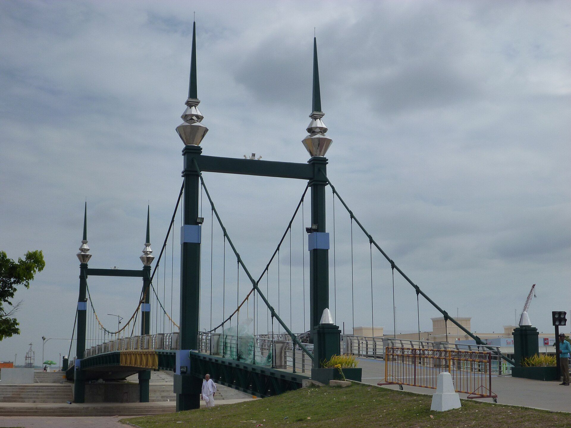 Bridge approach to Koh Pich in Phnom Penh