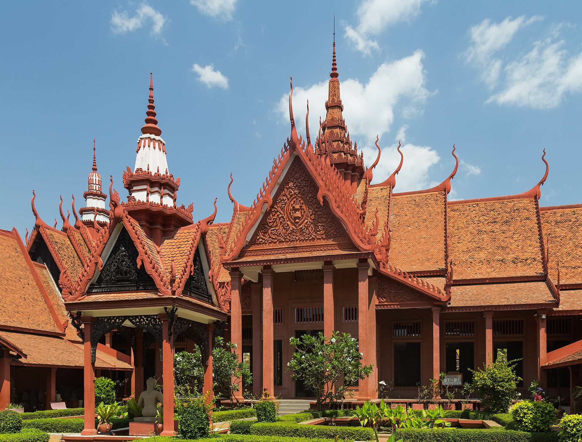 Terracotta galleries at Cambodia's National Museum in Phnom Penh