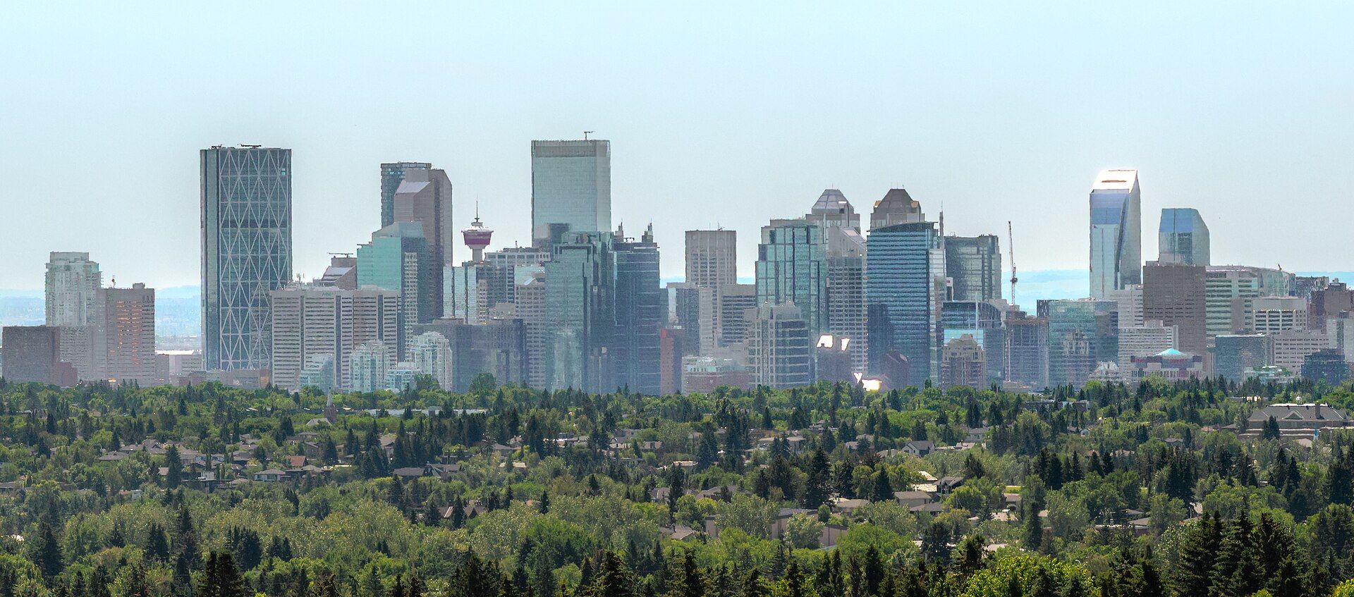 Authentic Calgary city and waterfront context