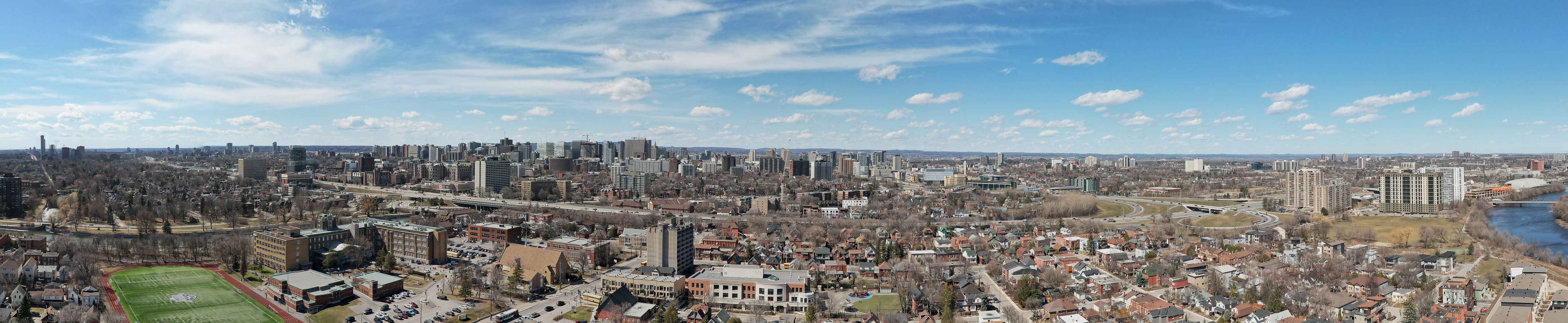 Authentic Ottawa city and waterfront context