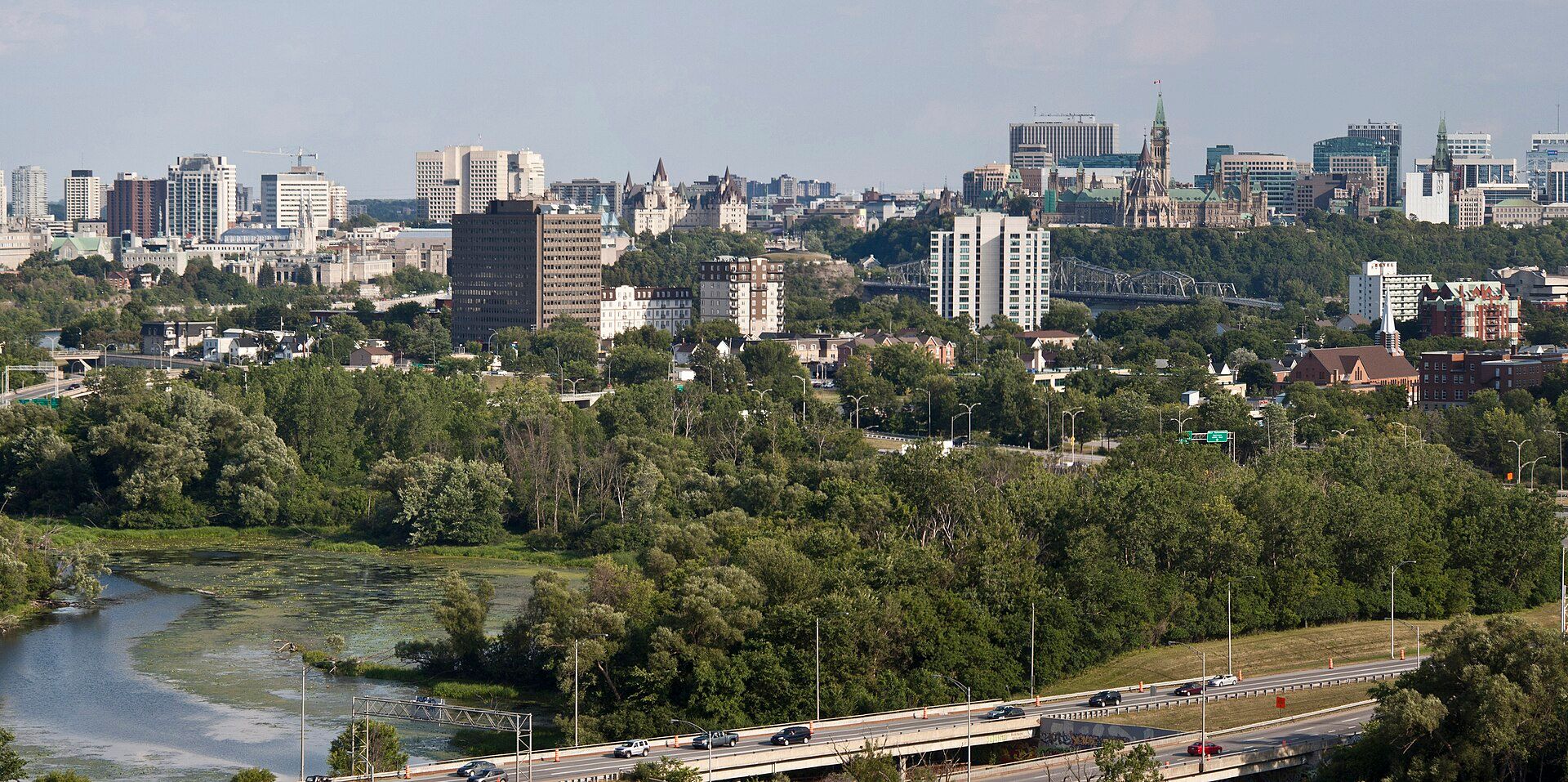 Authentic Ottawa city and waterfront context