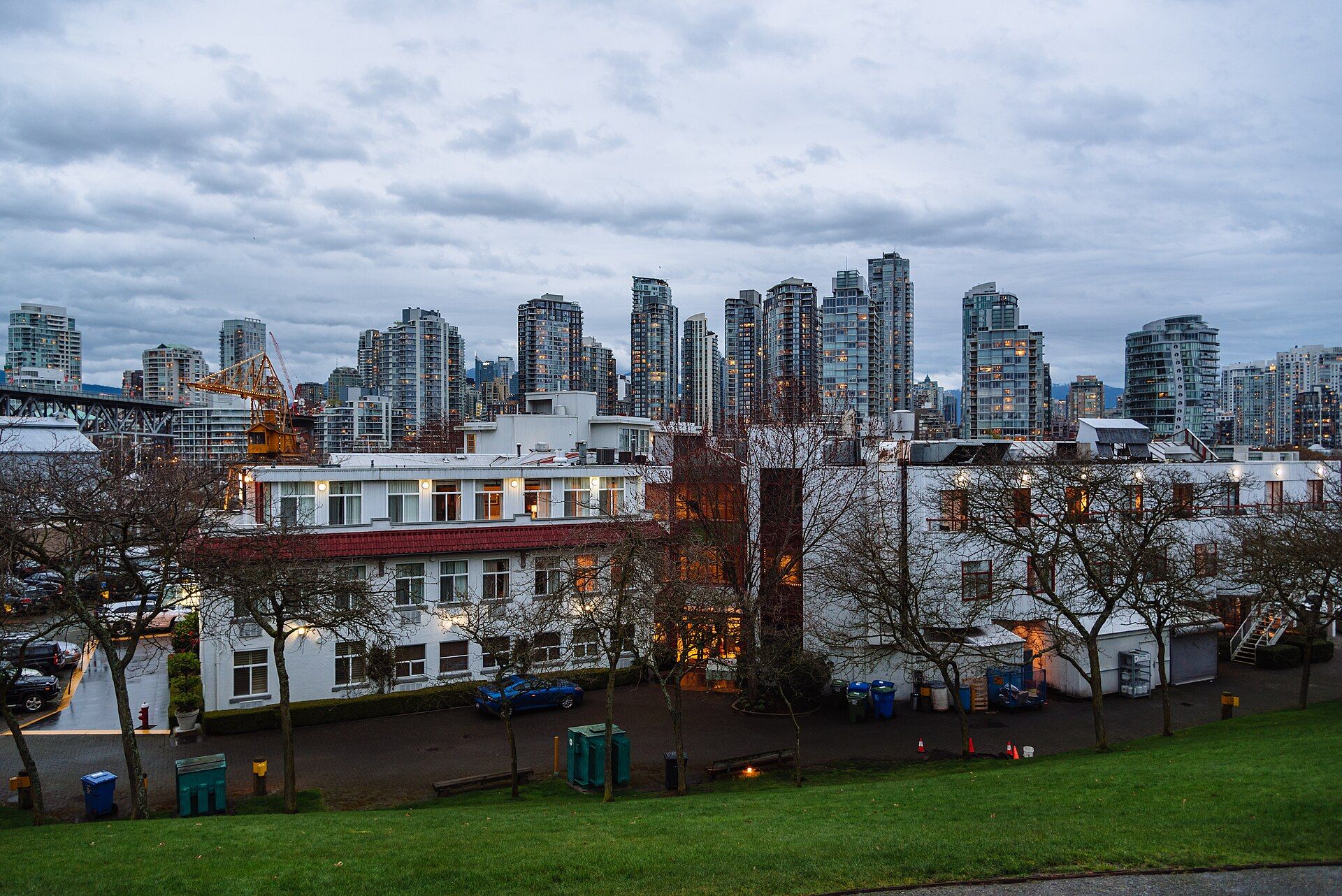 Authentic Vancouver city and waterfront context