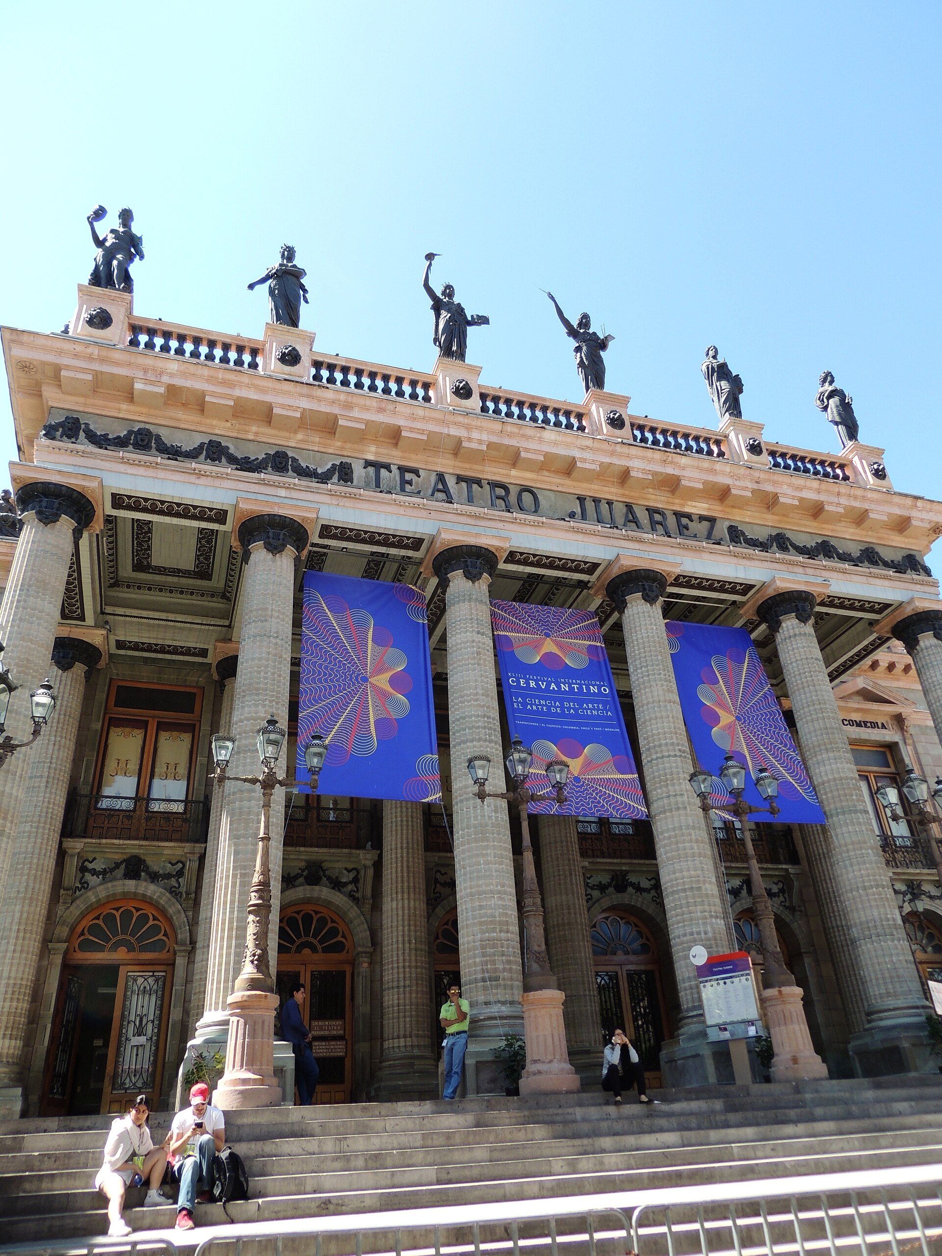 Teatro Juárez dressed for Festival Internacional Cervantino