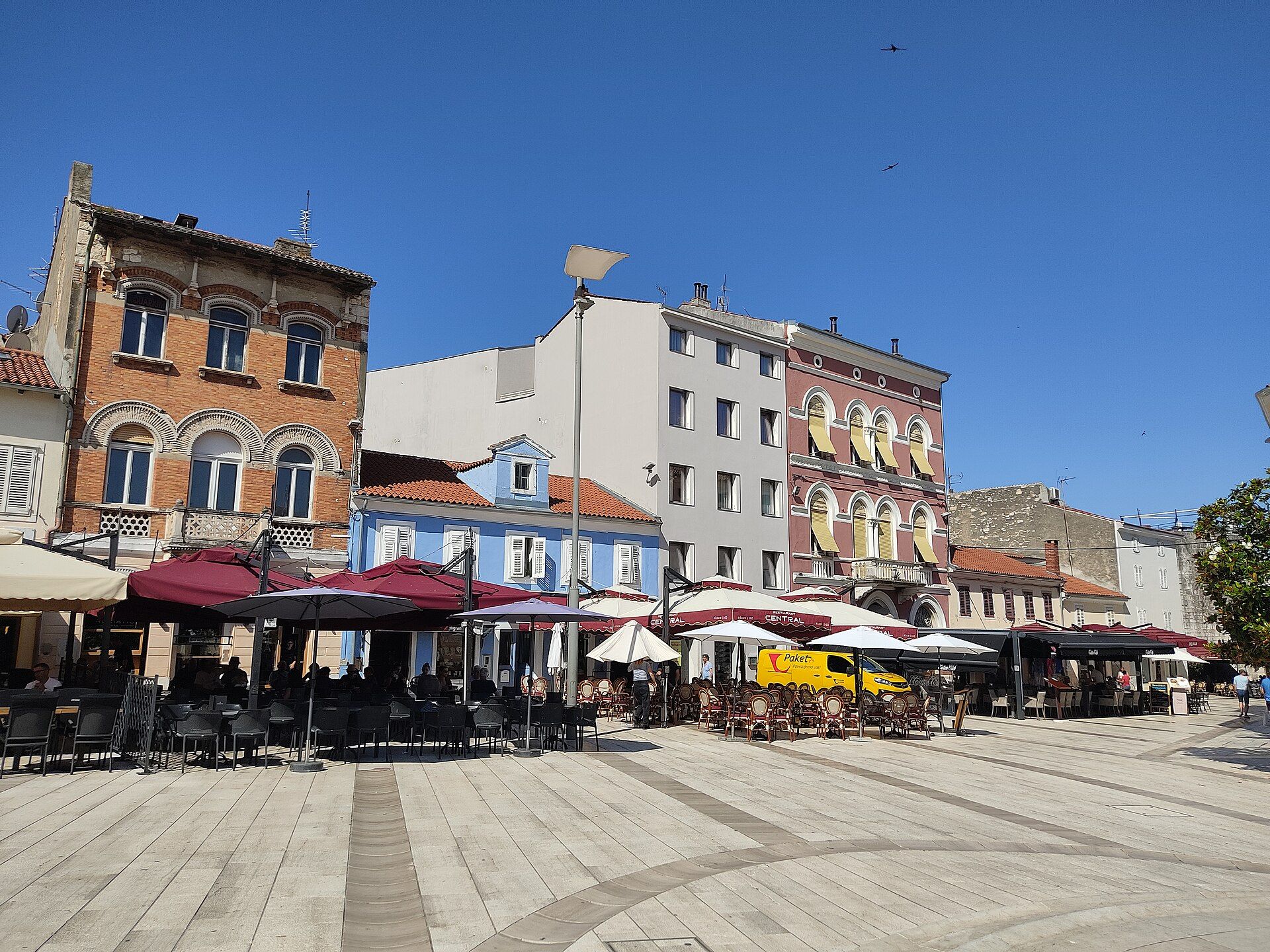 Authentic Poreč old-town square