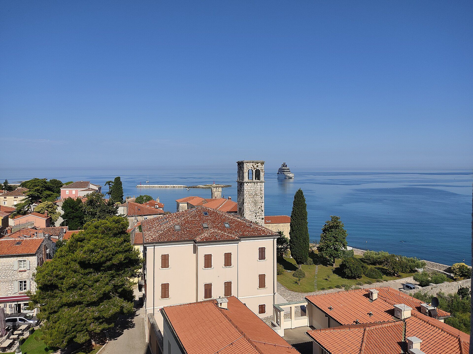 Authentic Poreč old town waterfront