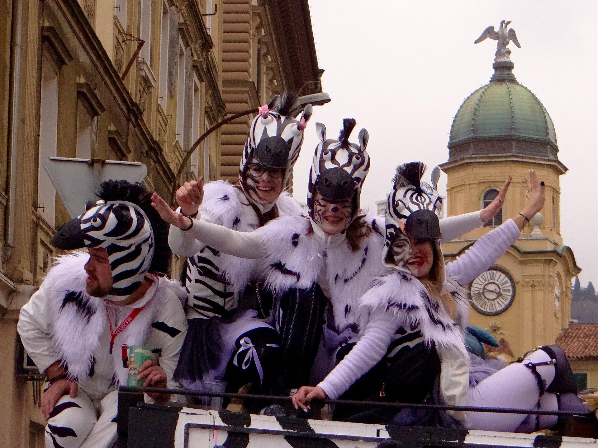 Authentic Rijeka Carnival performers