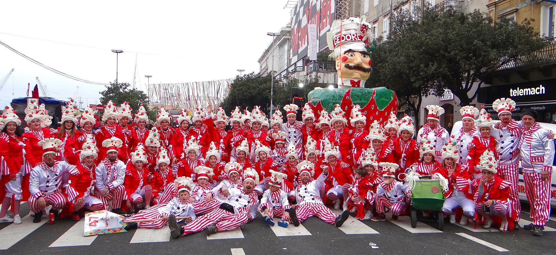 Authentic Rijeka Carnival parade