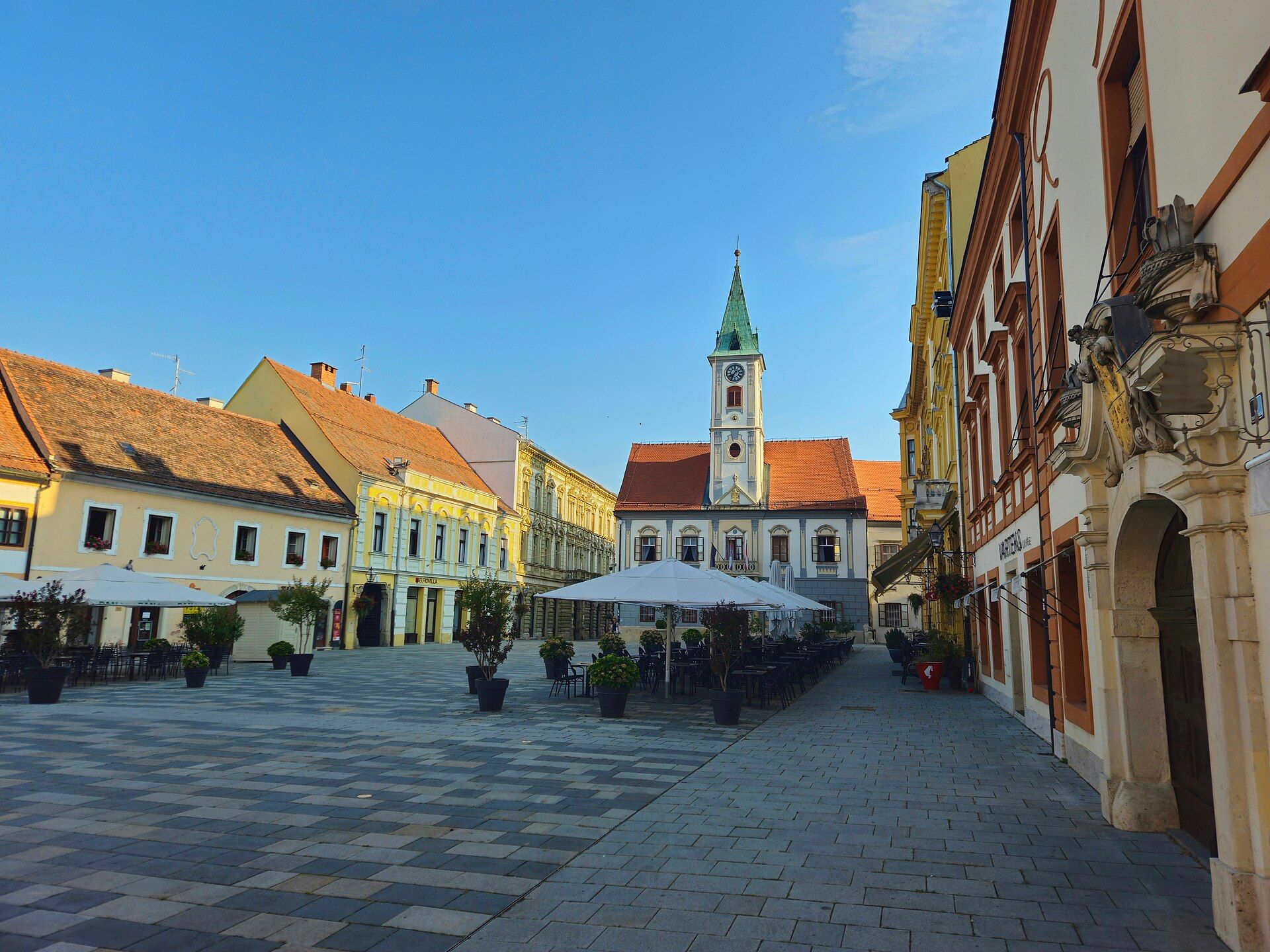 Authentic Varaždin main square