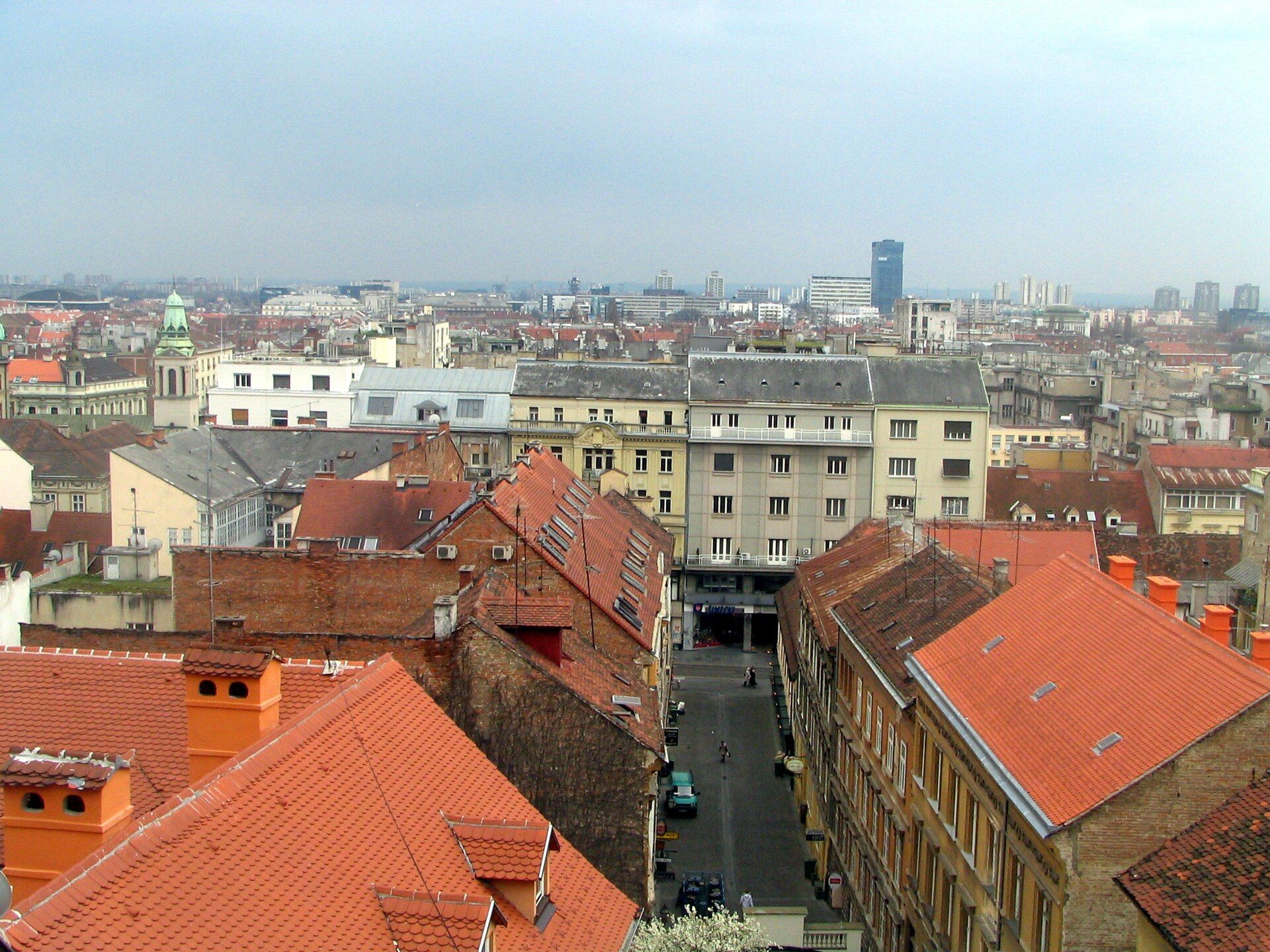 Authentic Zagreb city panorama