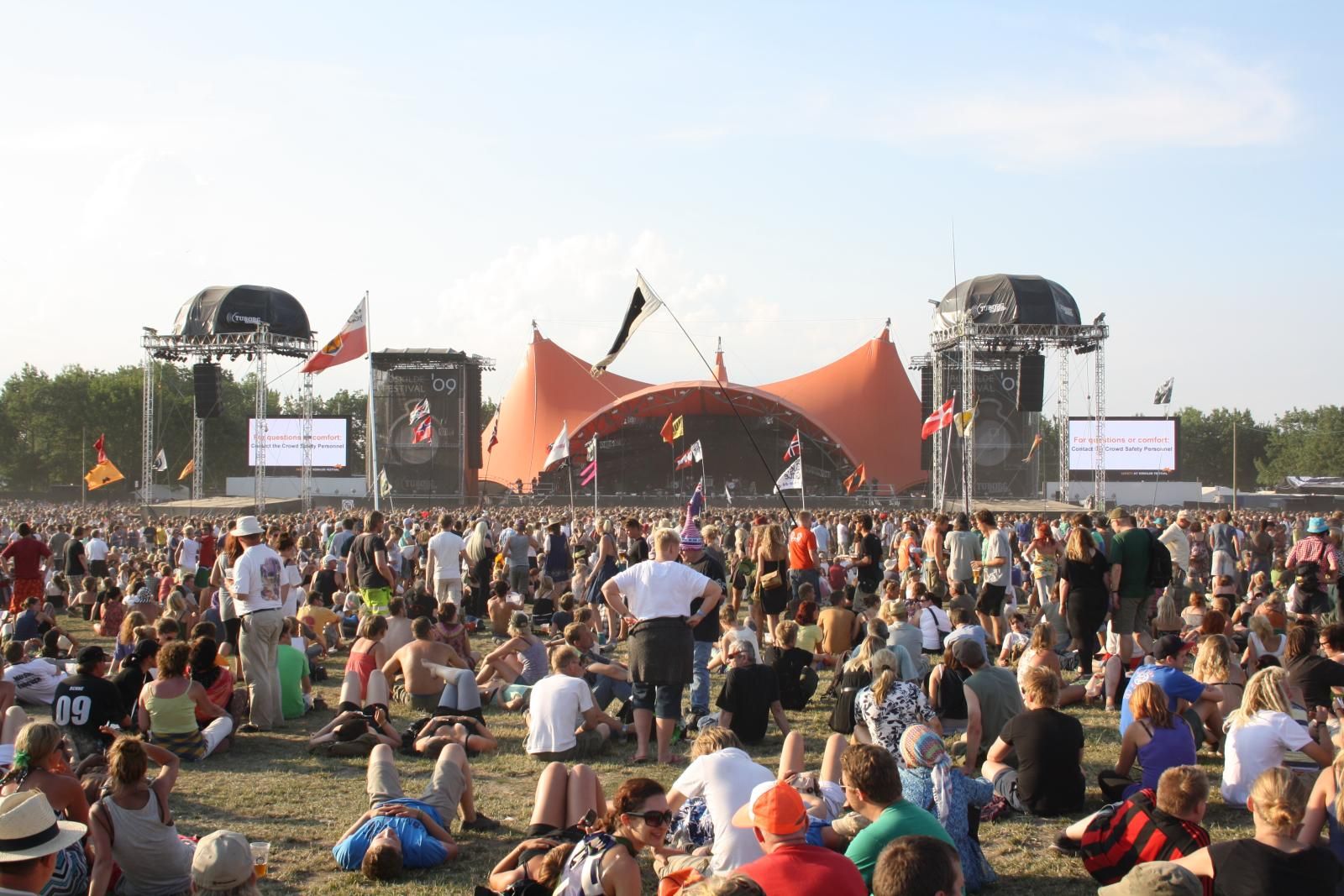 Authentic Roskilde festival, rail or city context in Denmark