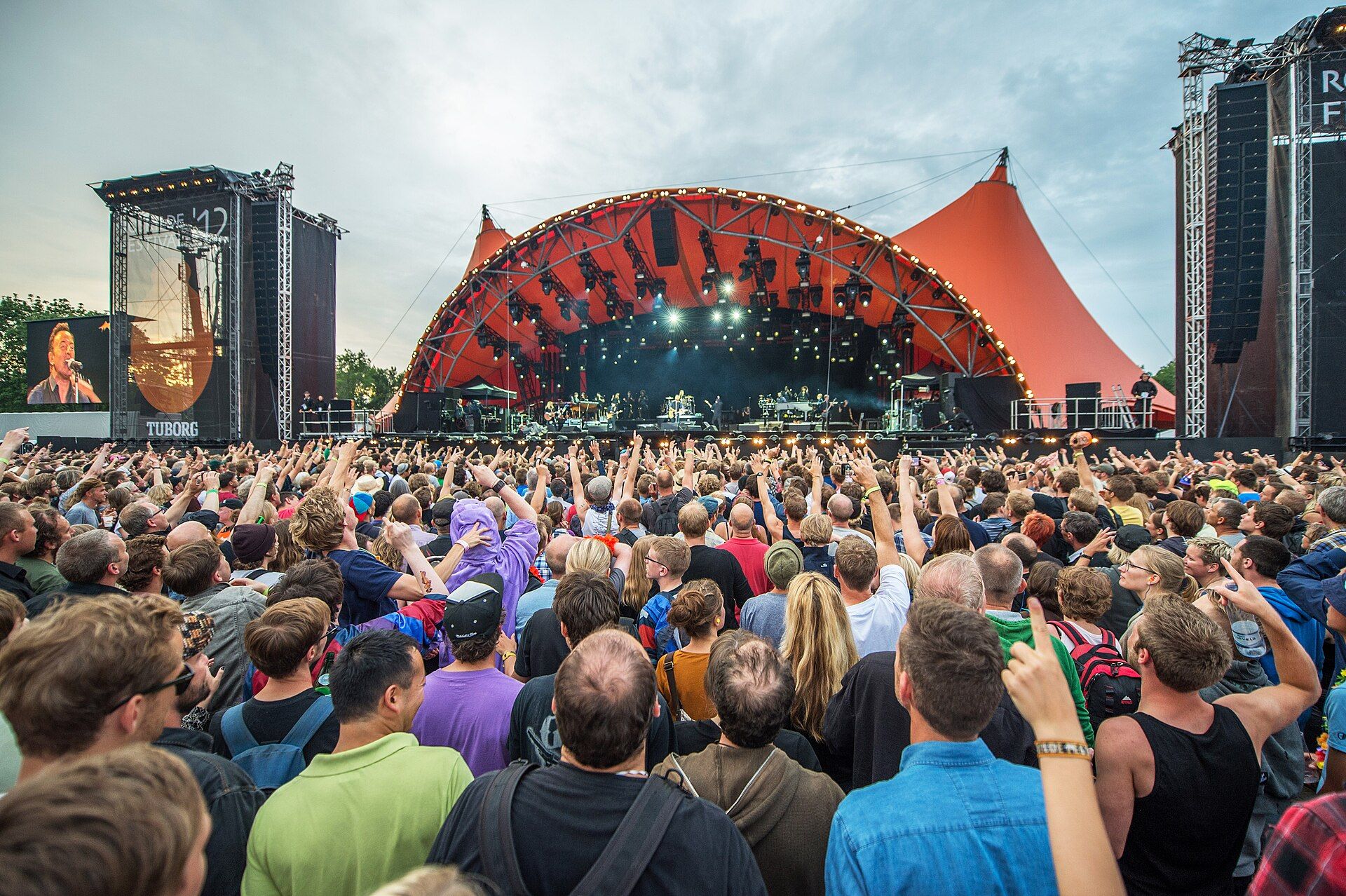 Authentic Roskilde festival, rail or city context in Denmark