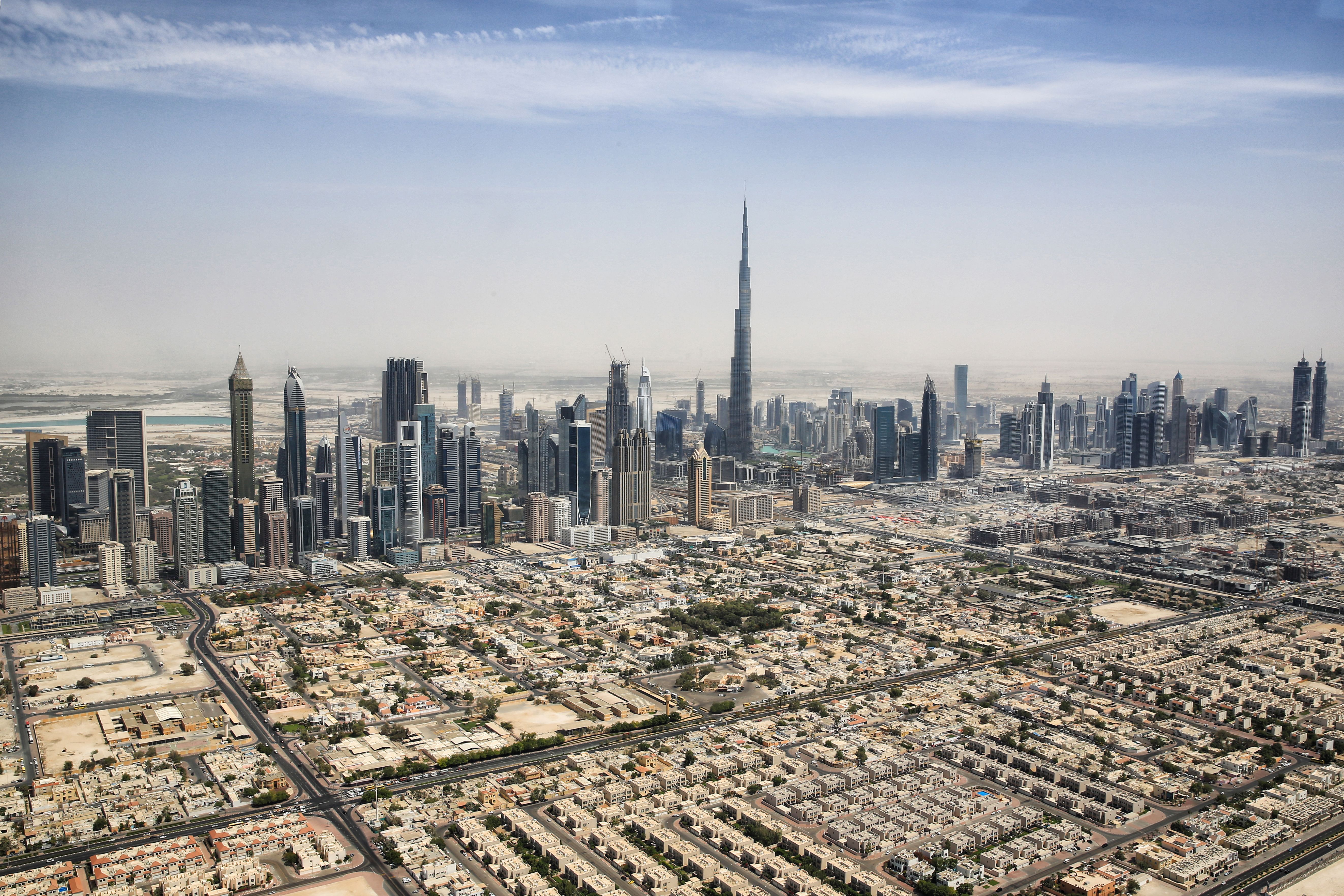Dubai skyline with Burj Khalifa, the host city context for Gulfood 2027