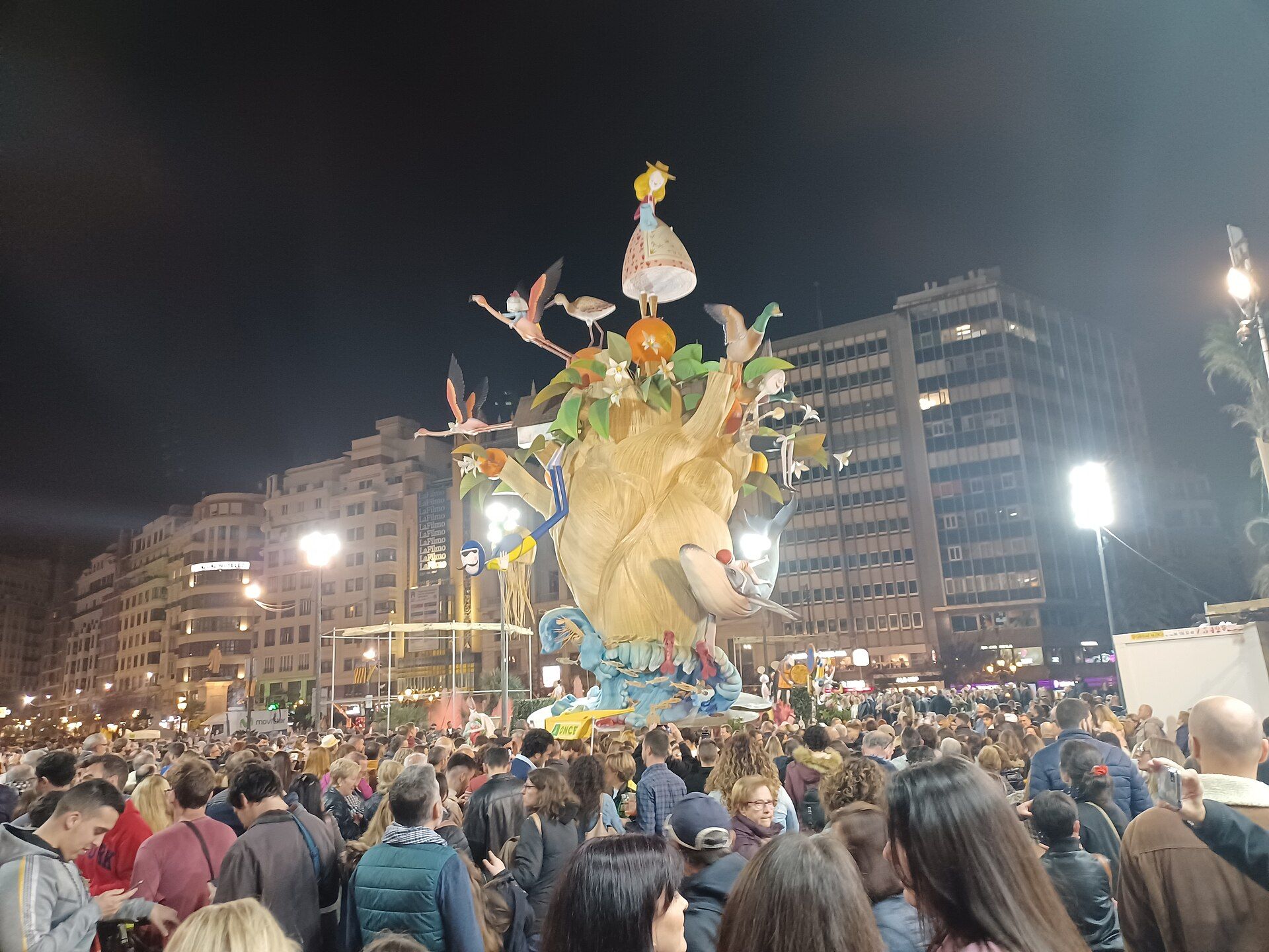 The municipal falla monument in Valencia