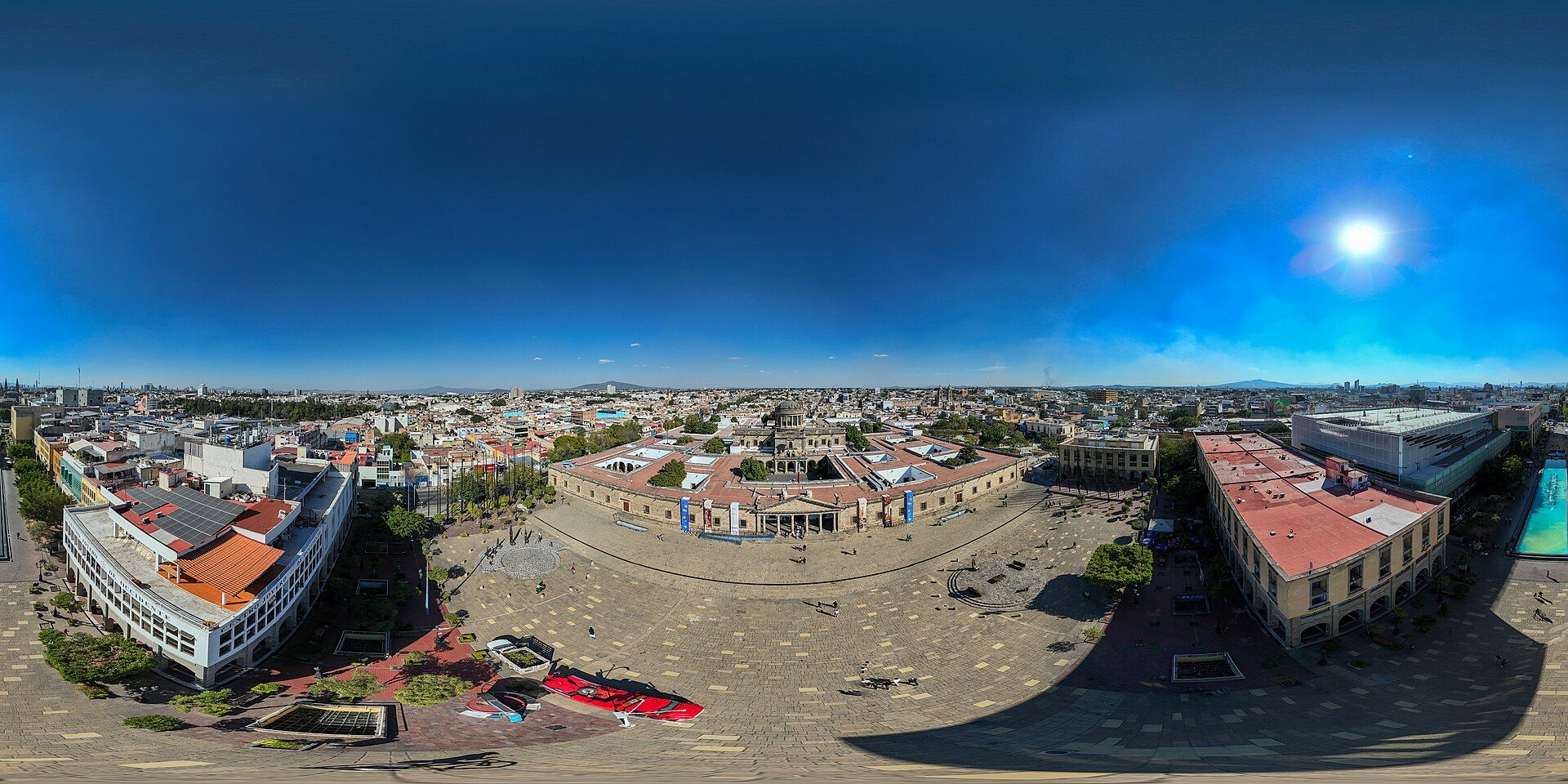 Panoramic view of Guadalajara from the Hospicio Cabanas (city context)