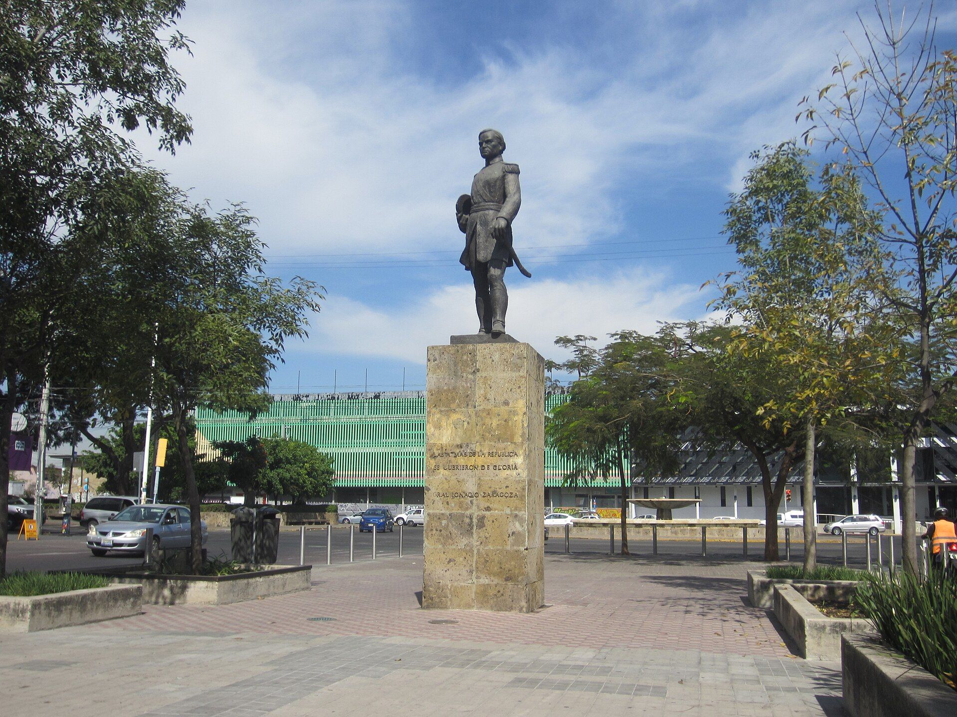 Statue of Ignacio Zaragoza in Guadalajara, Jalisco, Mexico (city context)