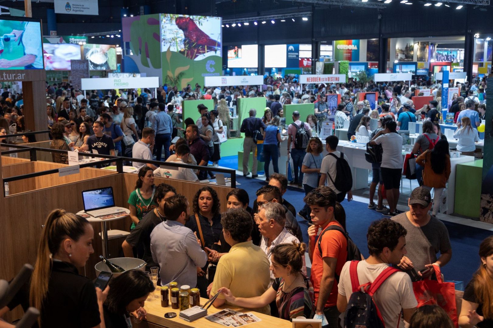 Visitors entering FIT Latin America at La Rural