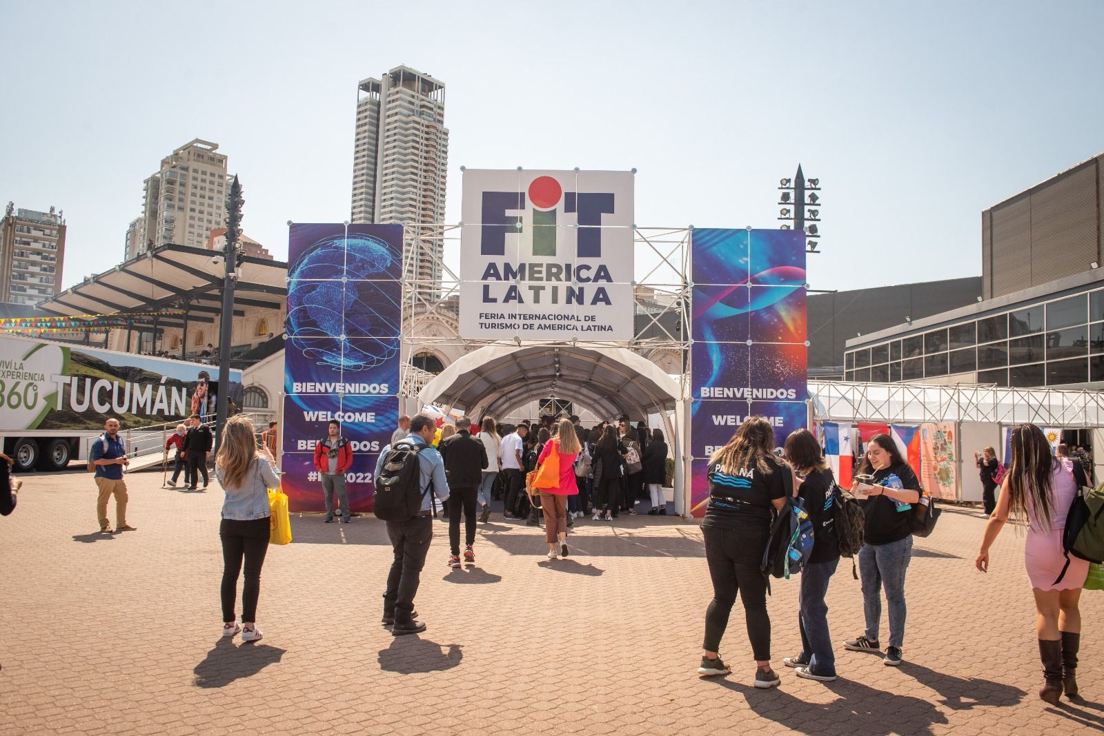 Crowds and destination stands across the FIT Latin America exhibition floor