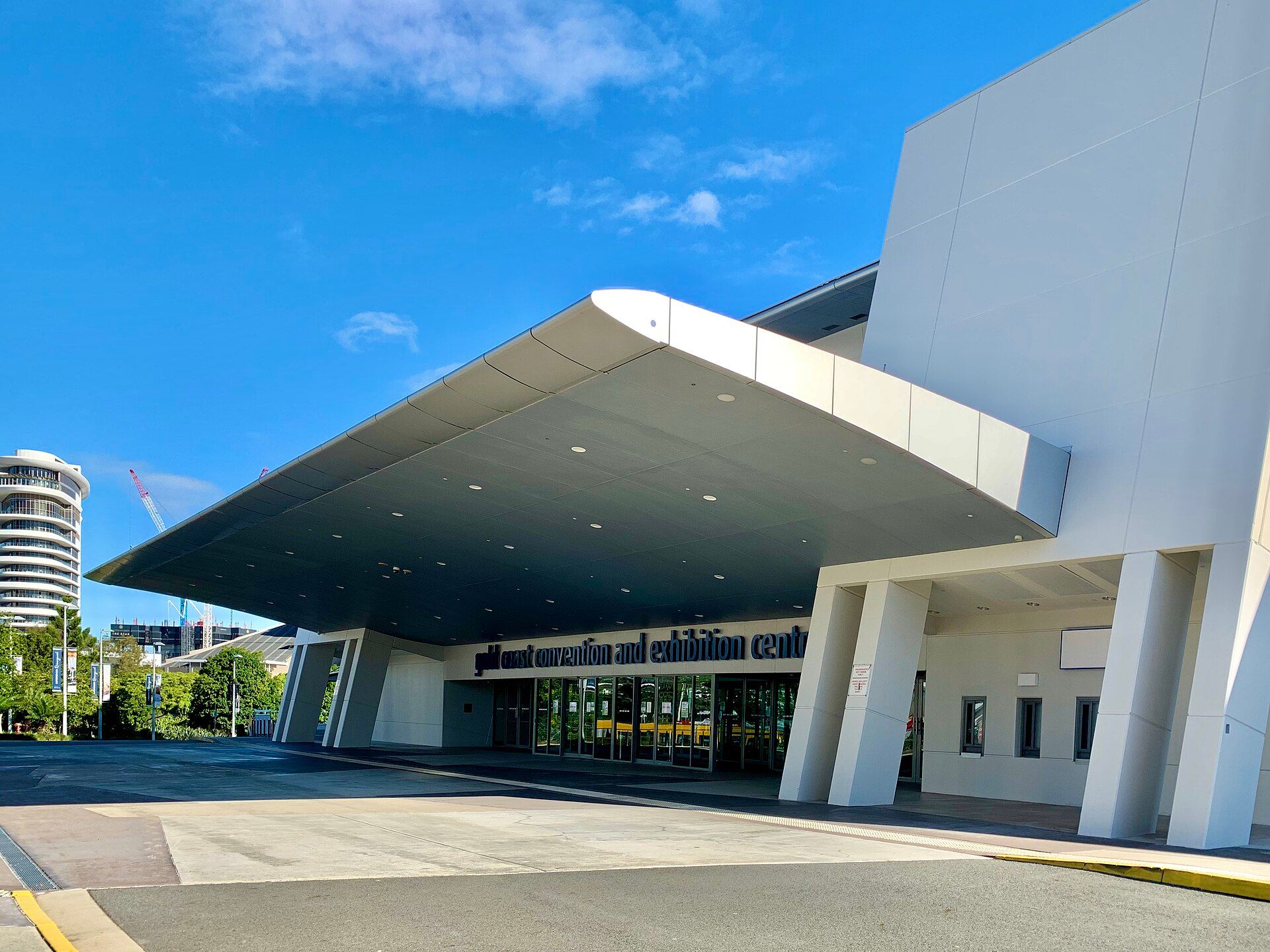 Main entrance of the Gold Coast Convention and Exhibition Centre