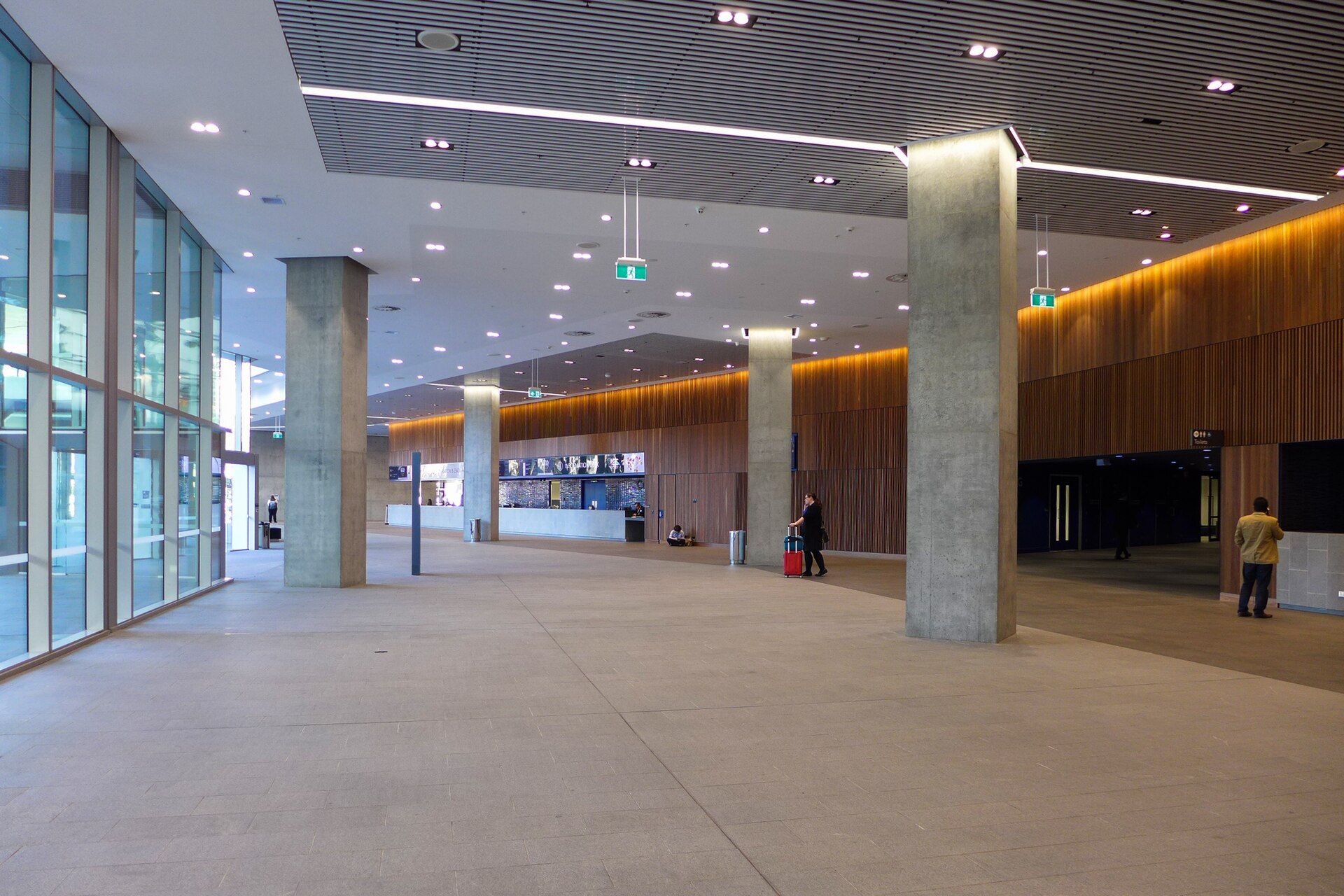 Ground-floor lobby inside ICC Sydney