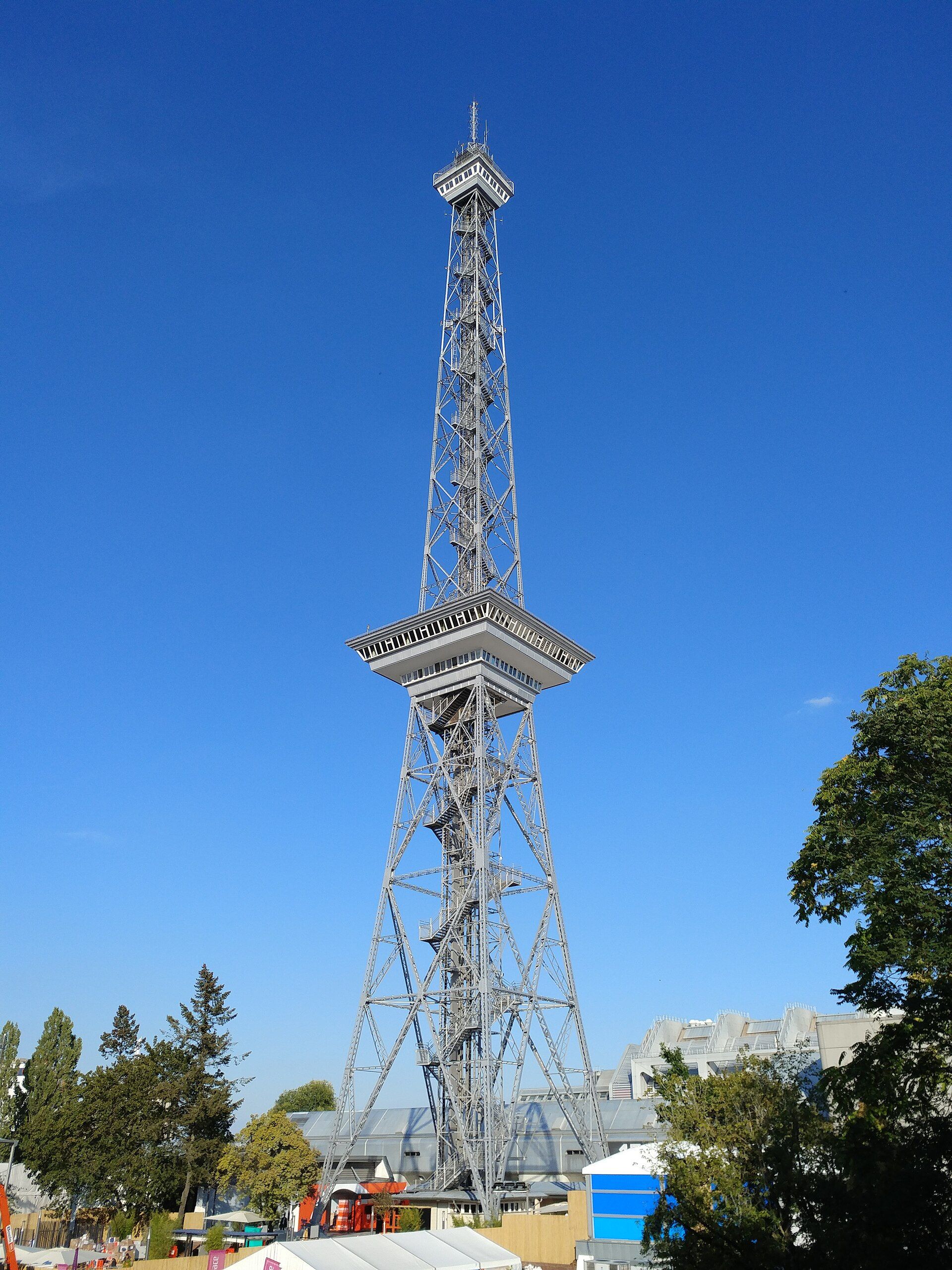 The Berlin Radio Tower above the IFA exhibition grounds