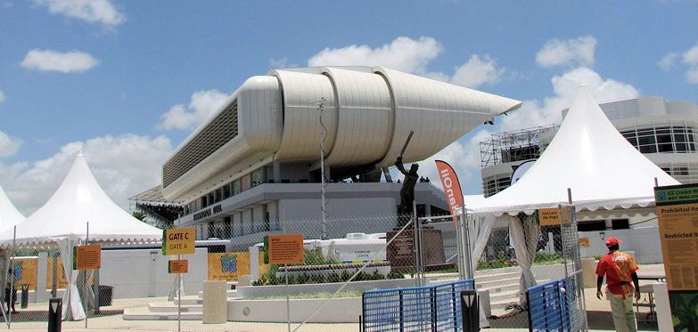 Kensington Oval media centre and spectator entrance