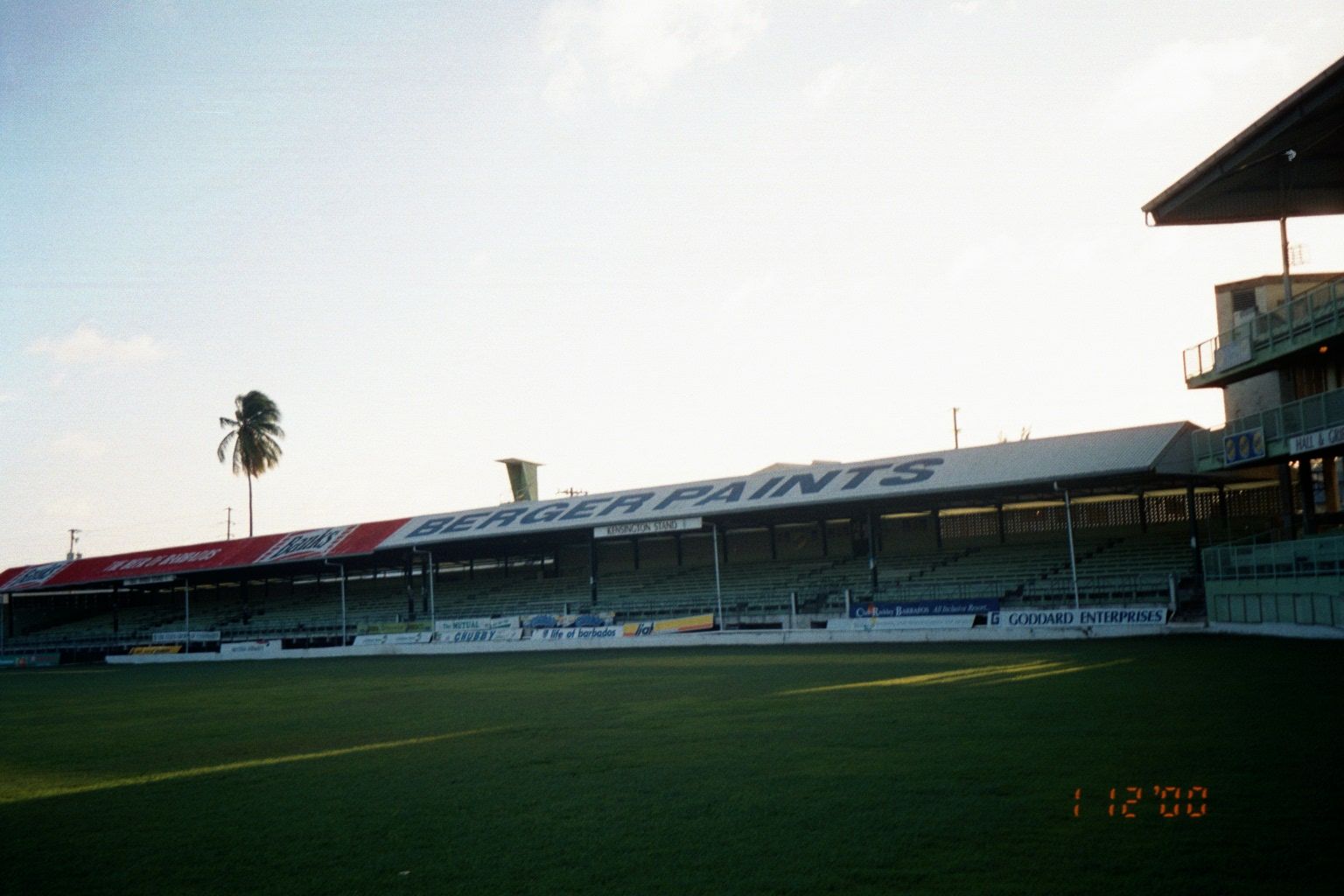 Kensington Oval playing field and spectator stands