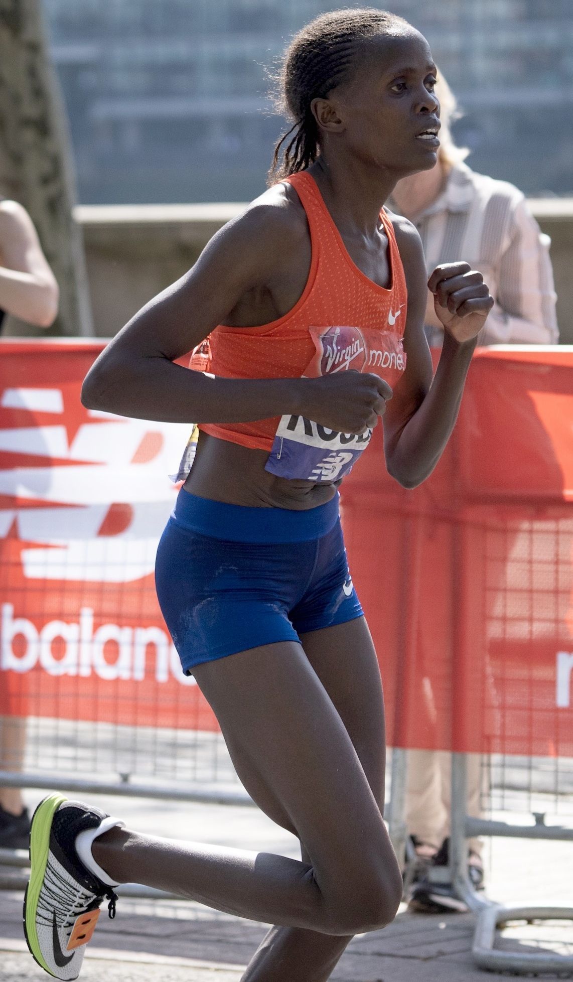 Runners on the course at the 2018 London Marathon (race context, not the 2027 event)