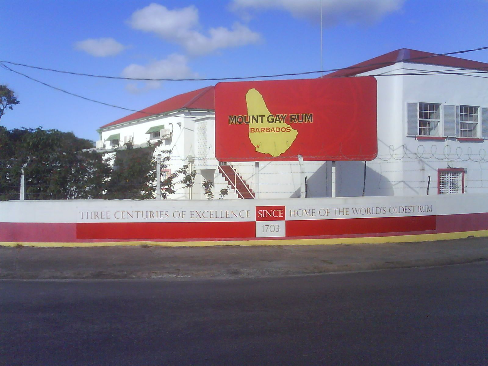 Barbados rum-heritage building at the Mount Gay visitor centre