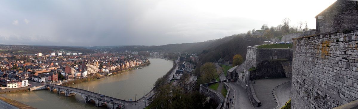 Namur Citadel River in Belgium
