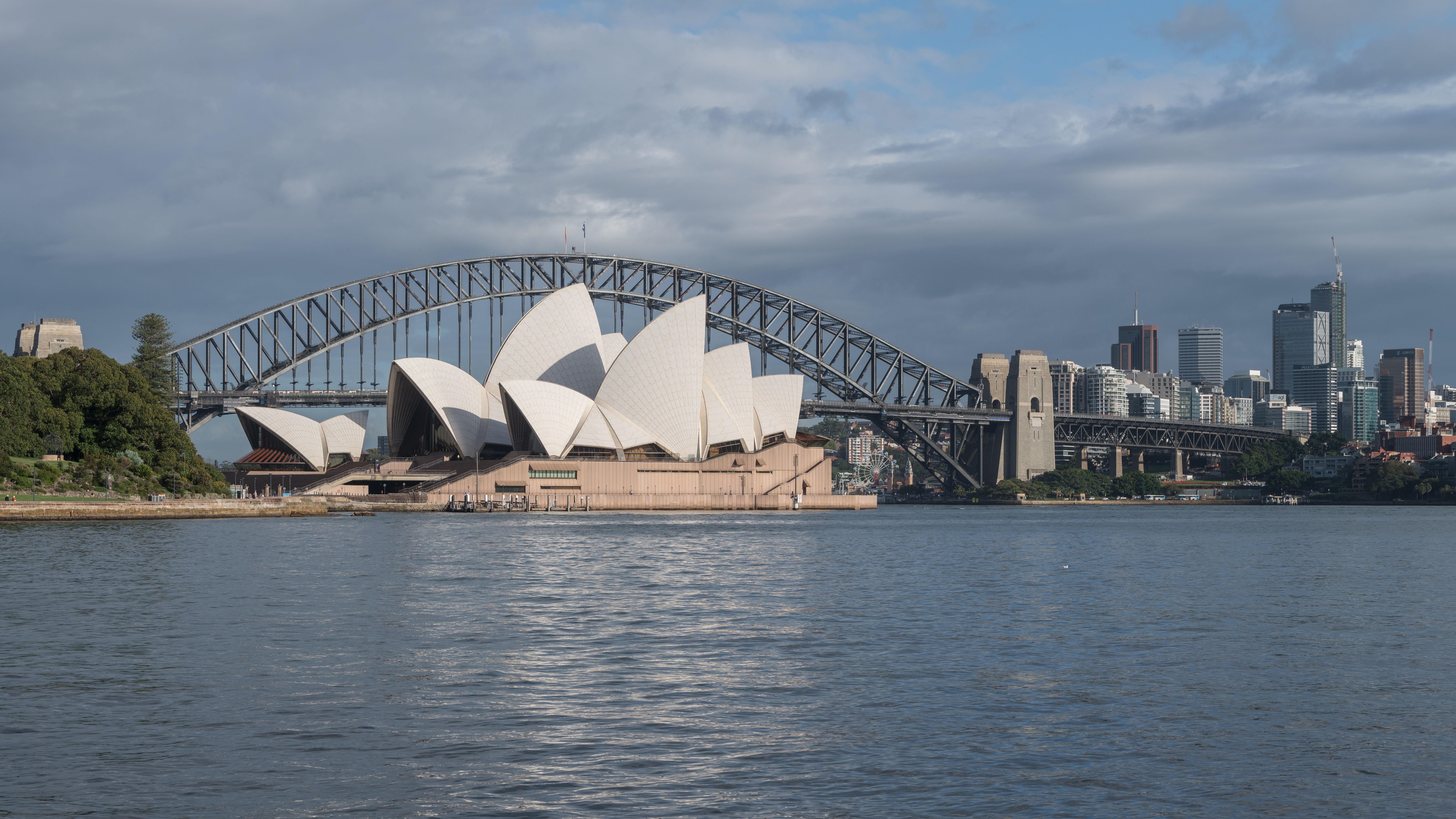 The Sydney Opera House and Harbour Bridge; shown as Sydney city context for the 2027 tournament.
