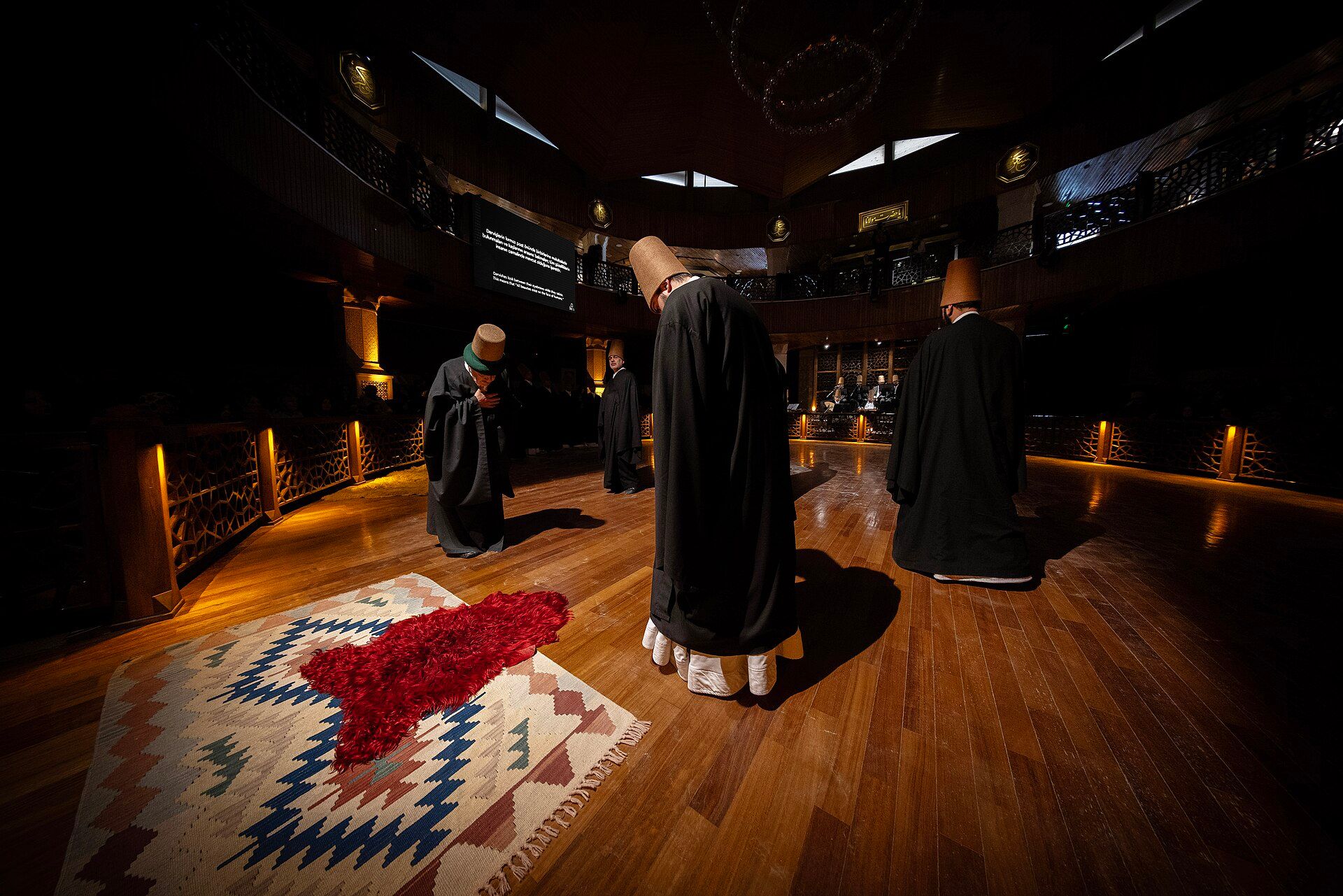 Semazens during a Sema ceremony in Konya