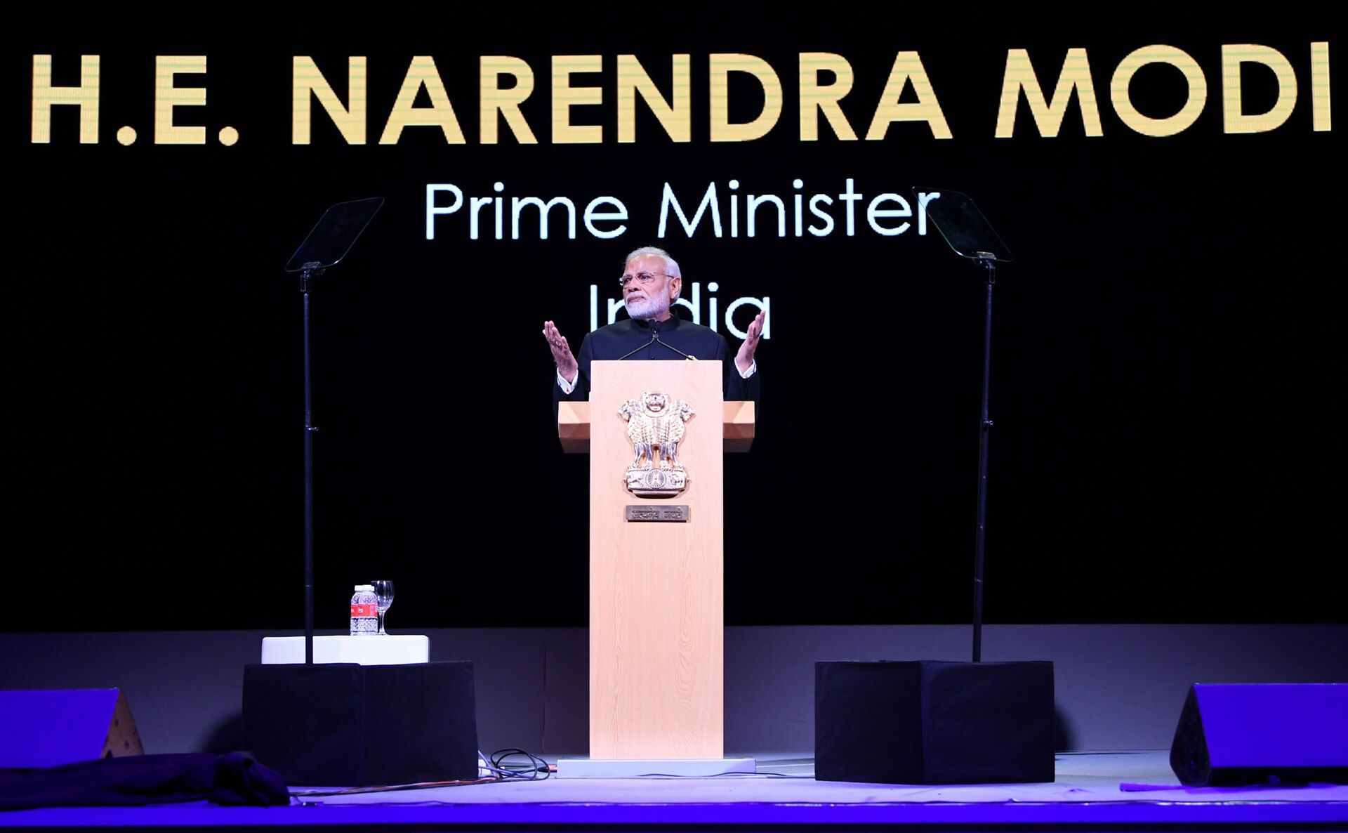 India’s prime minister addressing Singapore FinTech Festival in 2018